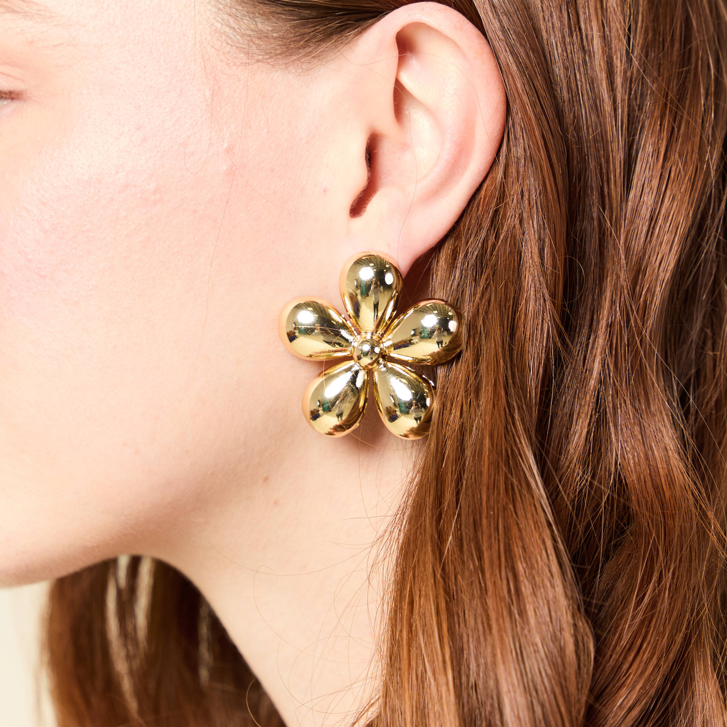 Boucles d'oreilles couleur or femme