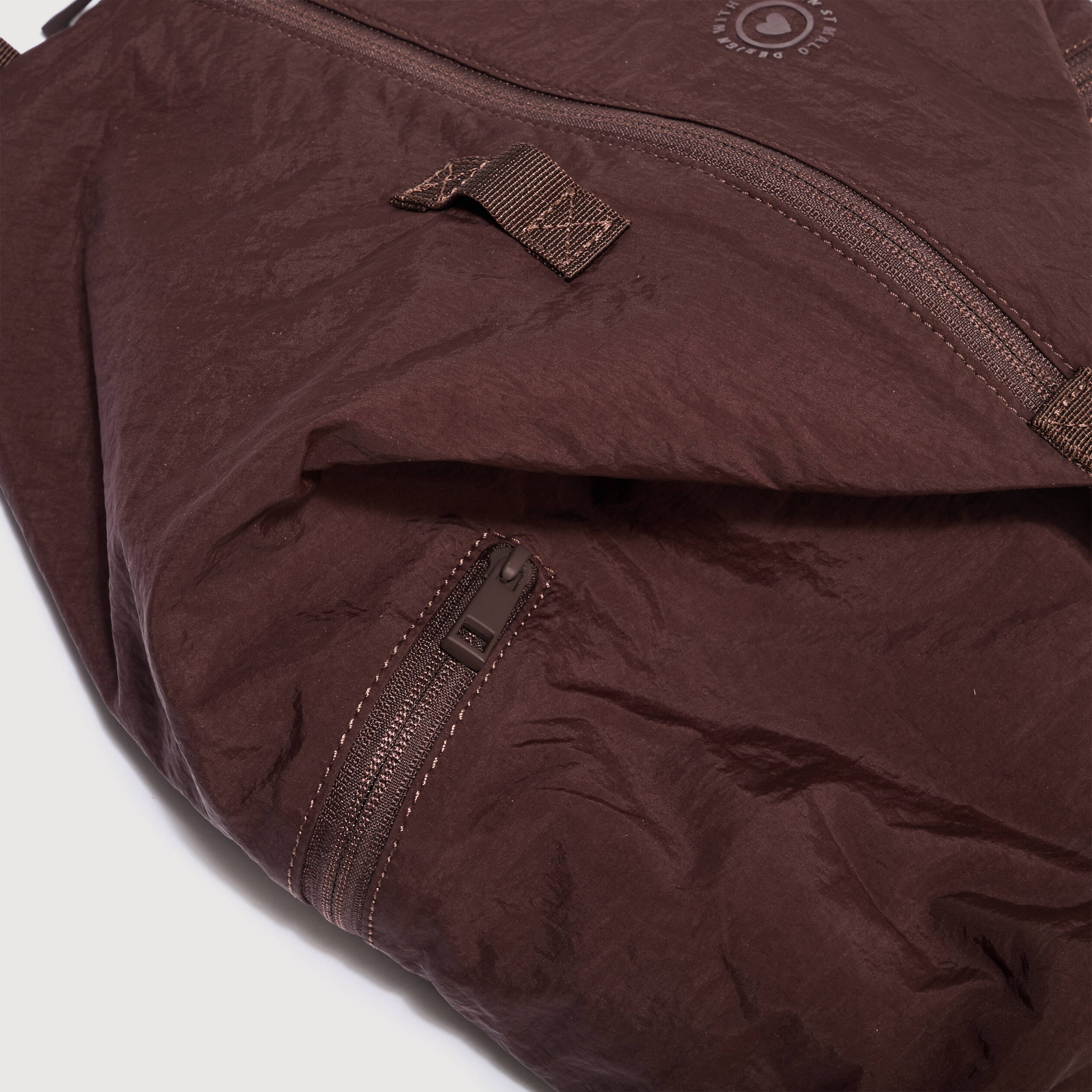Sac &agrave; dos pliss&eacute; avec doublure bordeaux femme