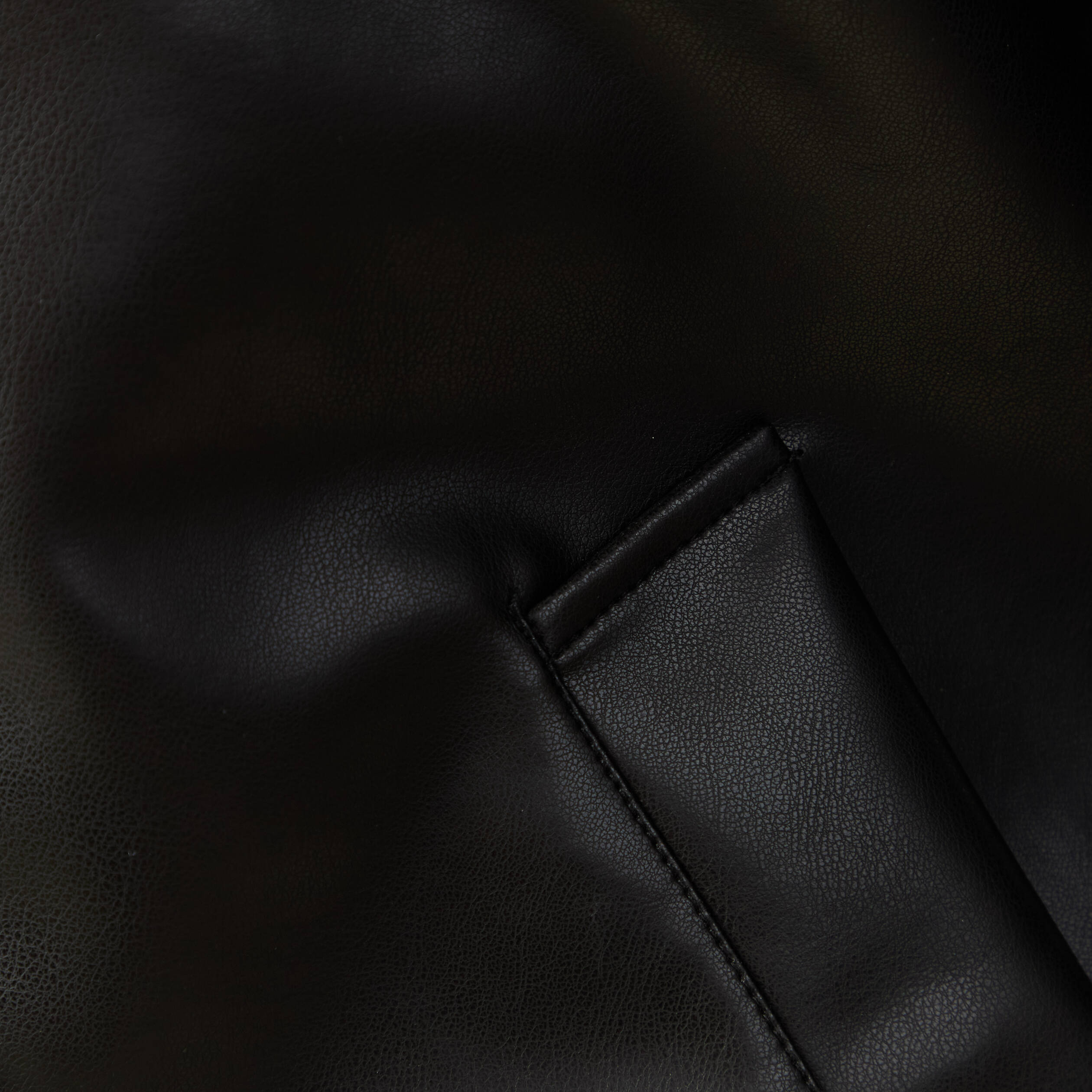 Blouson droit court manches longues noir homme