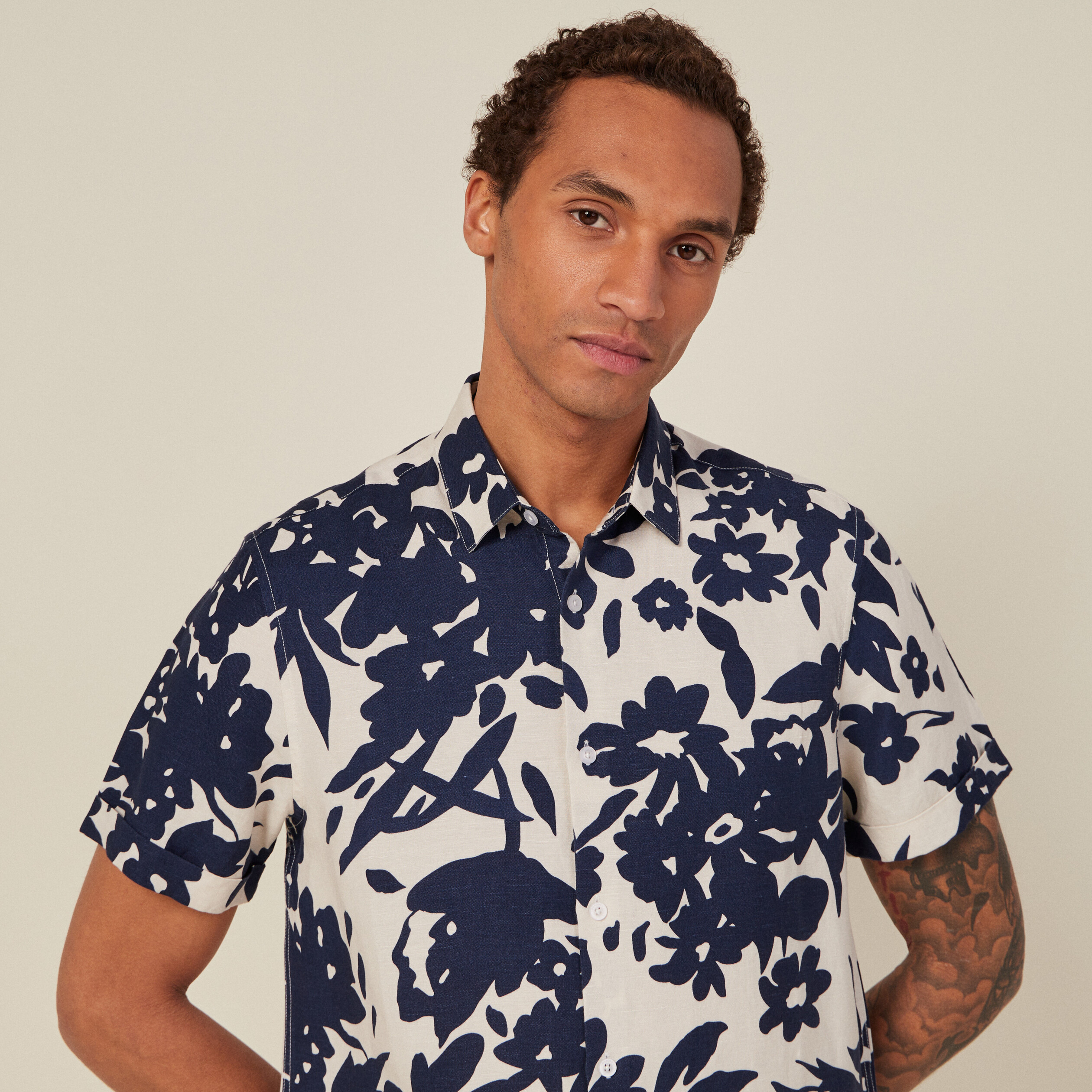 Chemise éco-responsable blanc homme