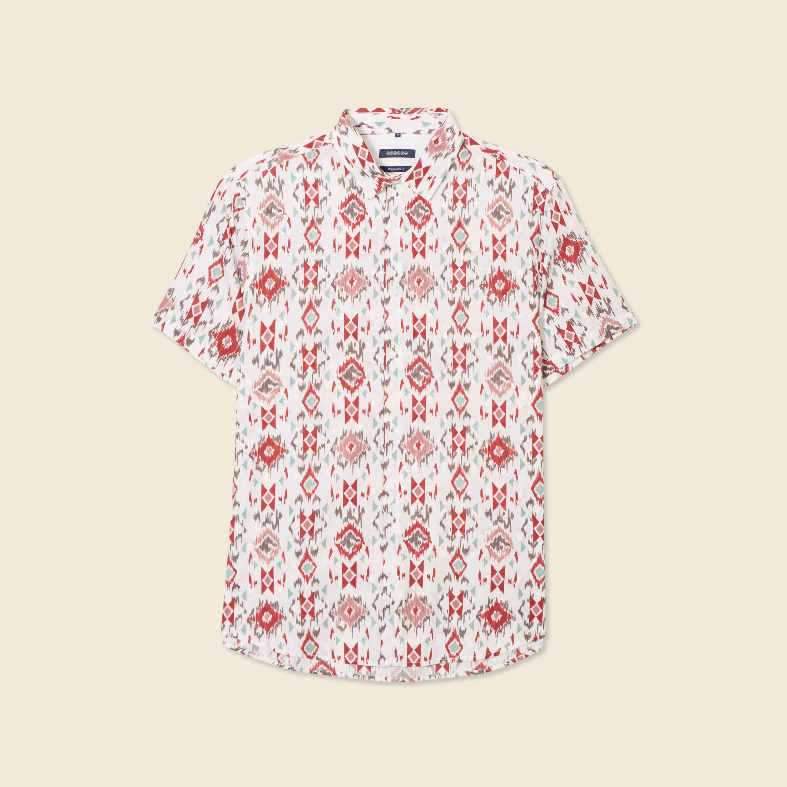 Chemise manches courtes multicolore homme