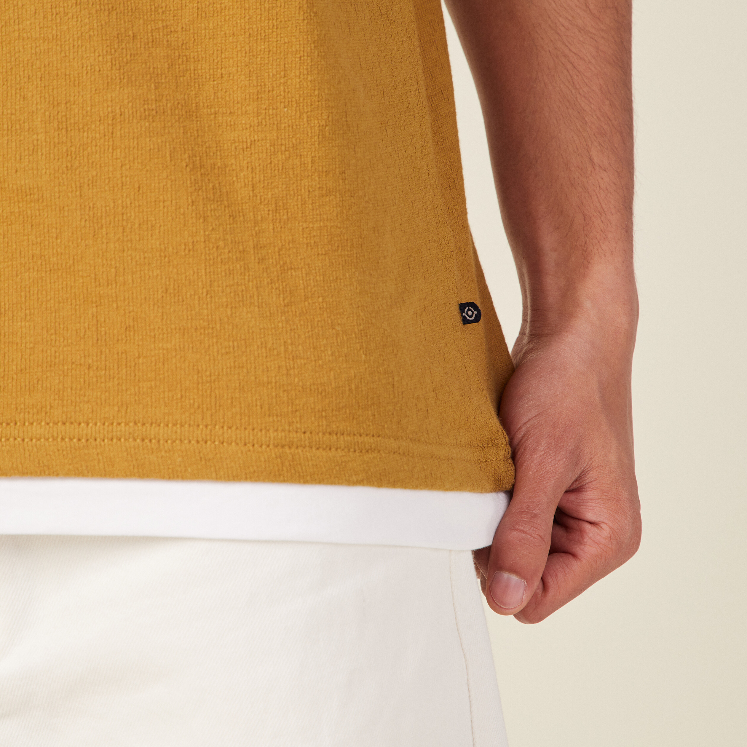 T-shirt manches courtes camel homme