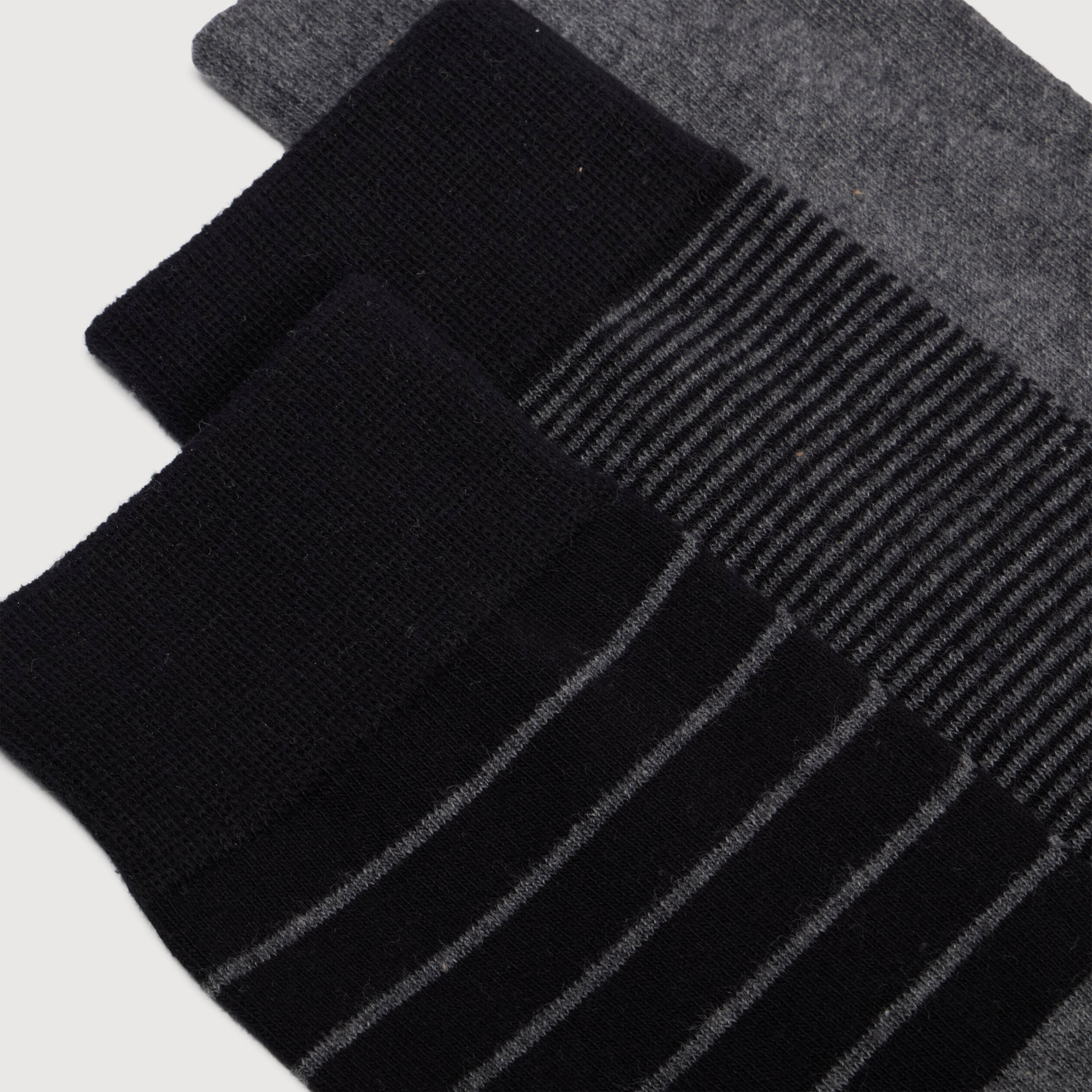 Lot de 3 paires de chaussettes noir homme
