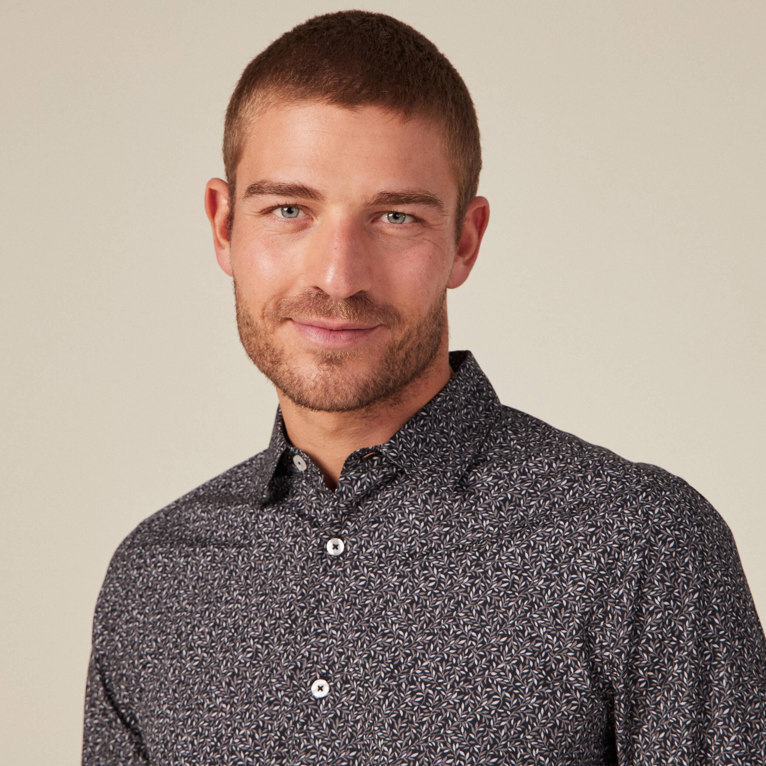 Chemise éco-responsable noir homme