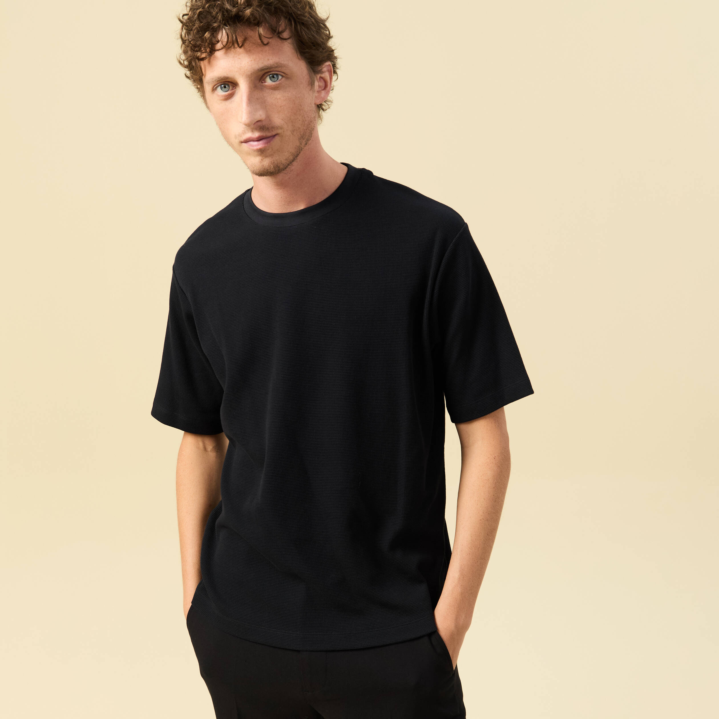 T-shirt en coton noir homme
