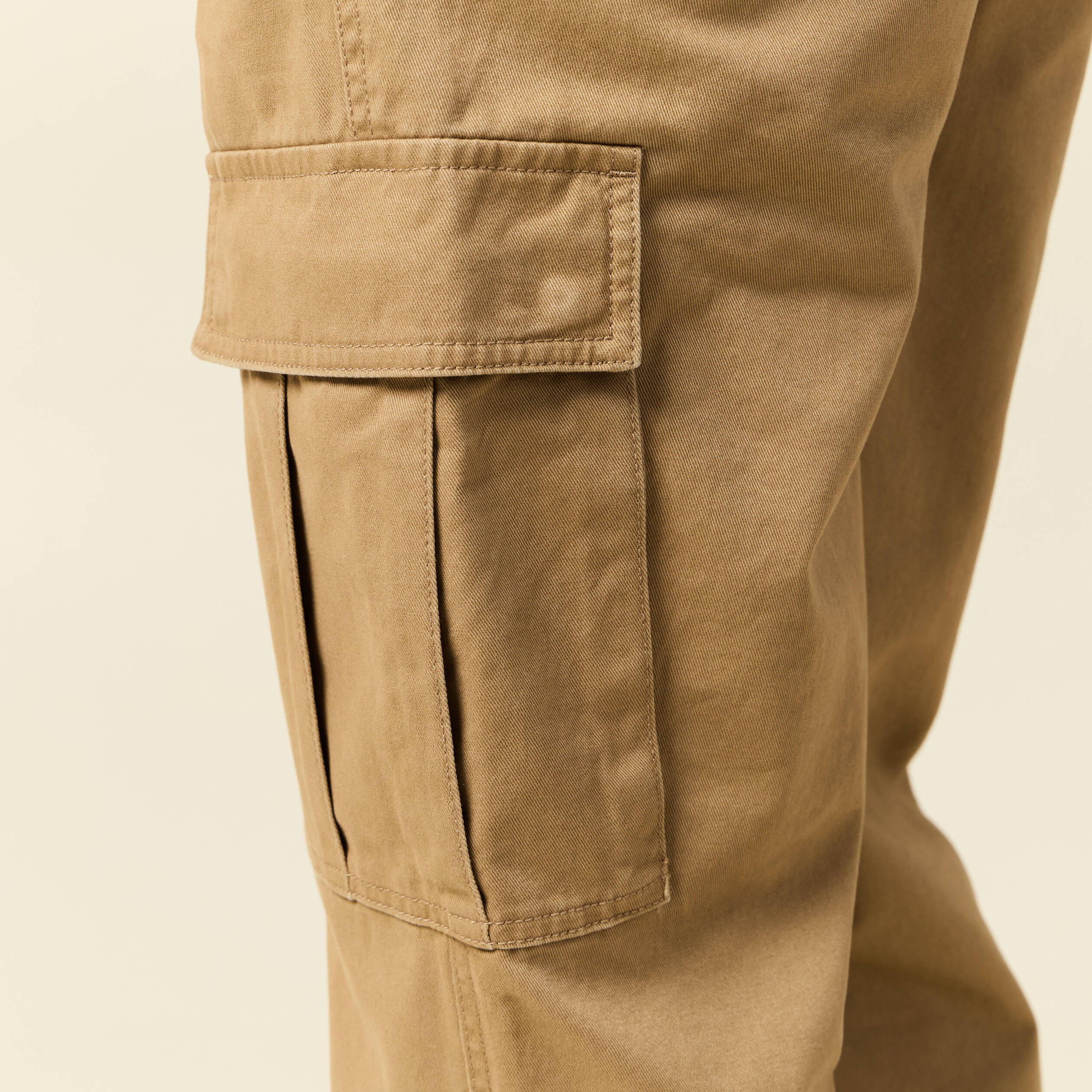 Cargo coupe battle en coton vert kaki homme