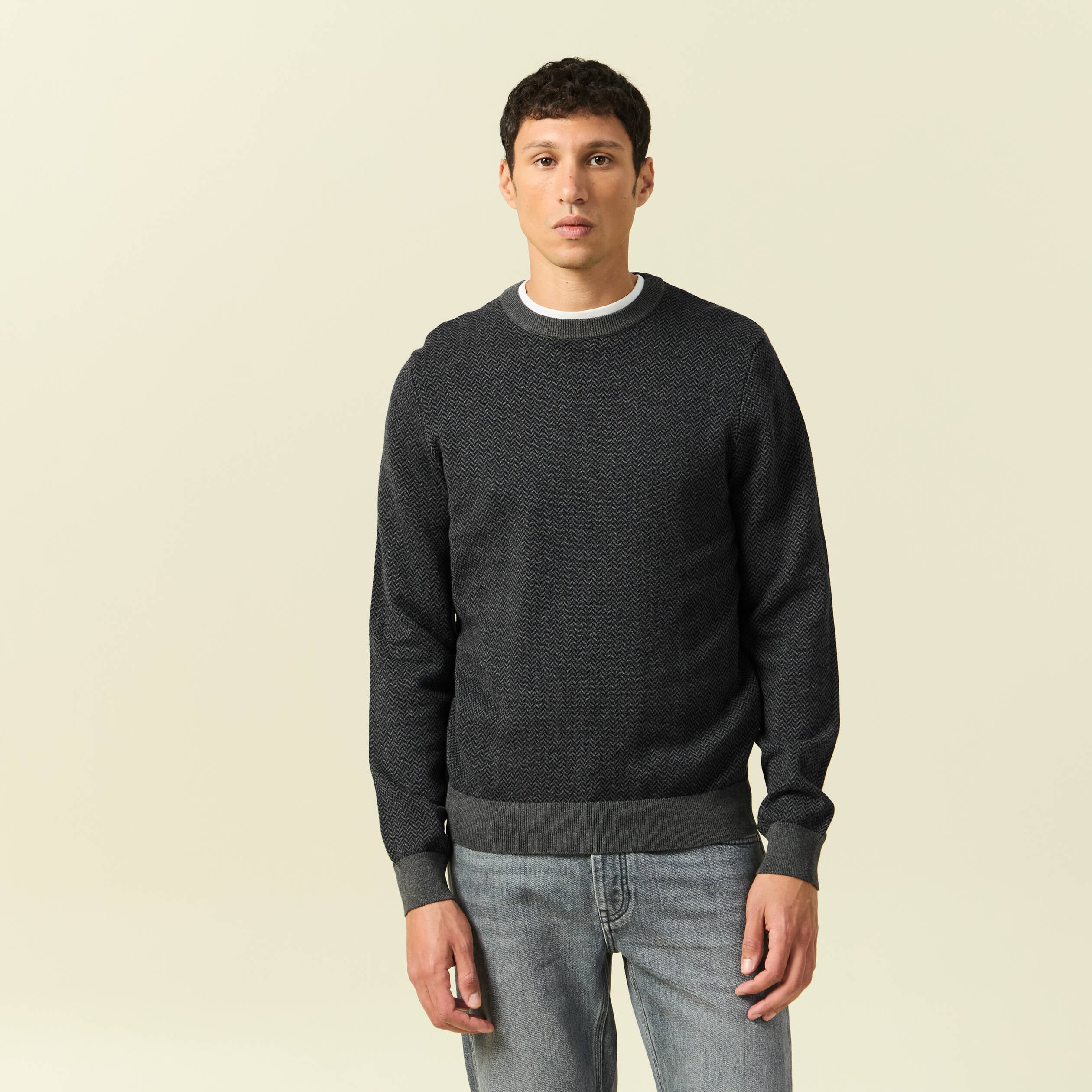 Pull Homme Old Navy - Bleu Marine, Col V, Manches Longues - Taille M - Très Bon état