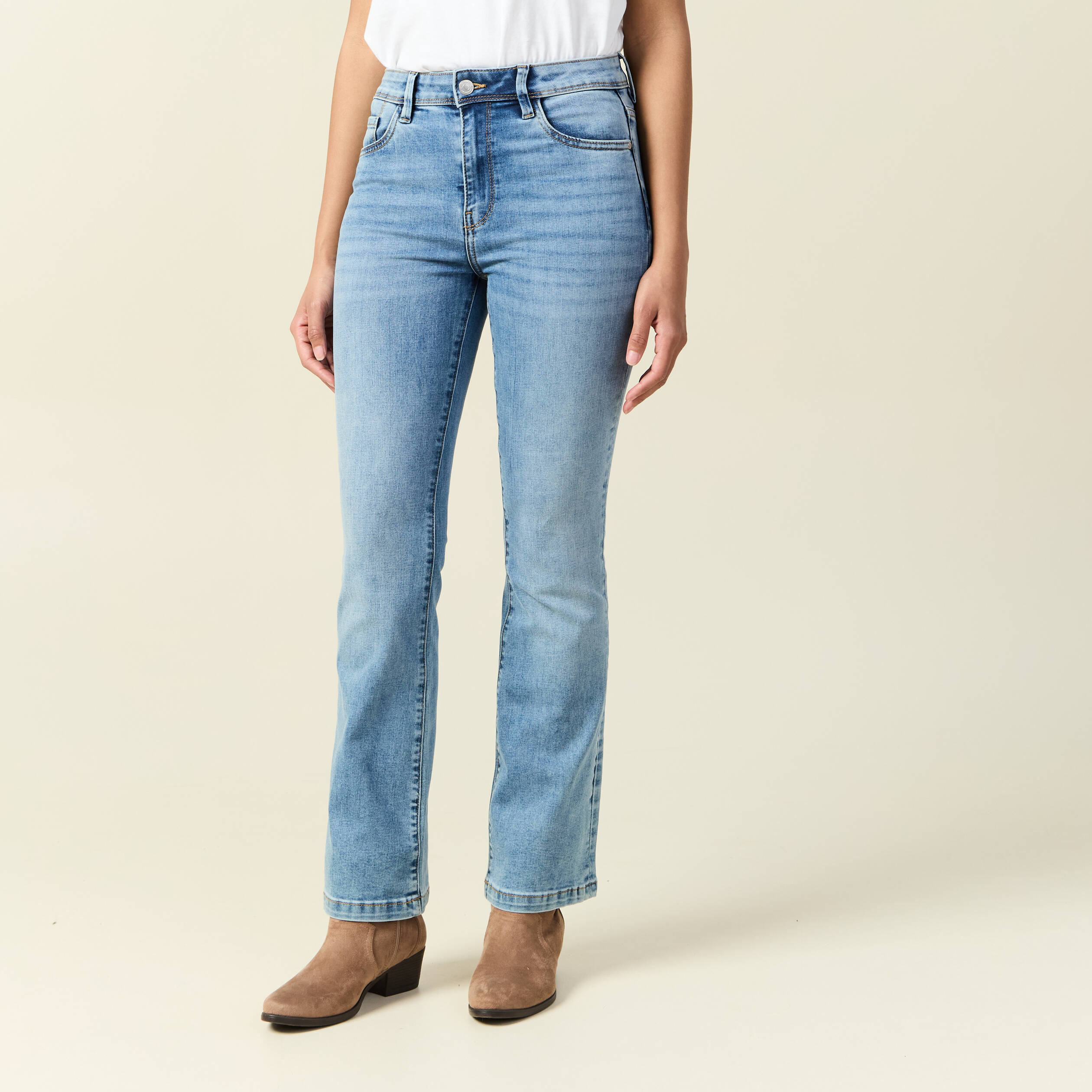 jeans bootcut denim used femme Jeans bootcut denim used femme