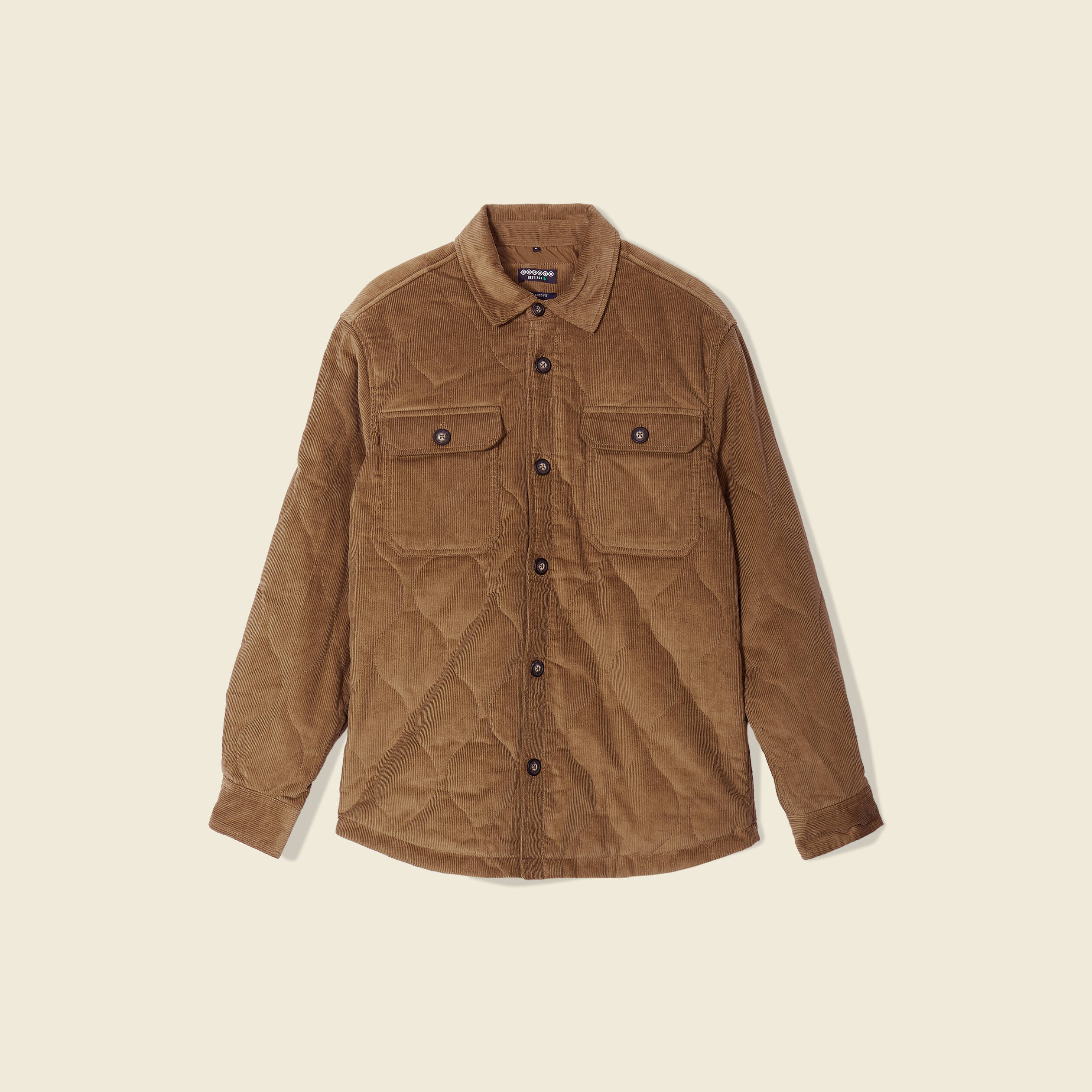 Surchemise éco-responsable beige homme