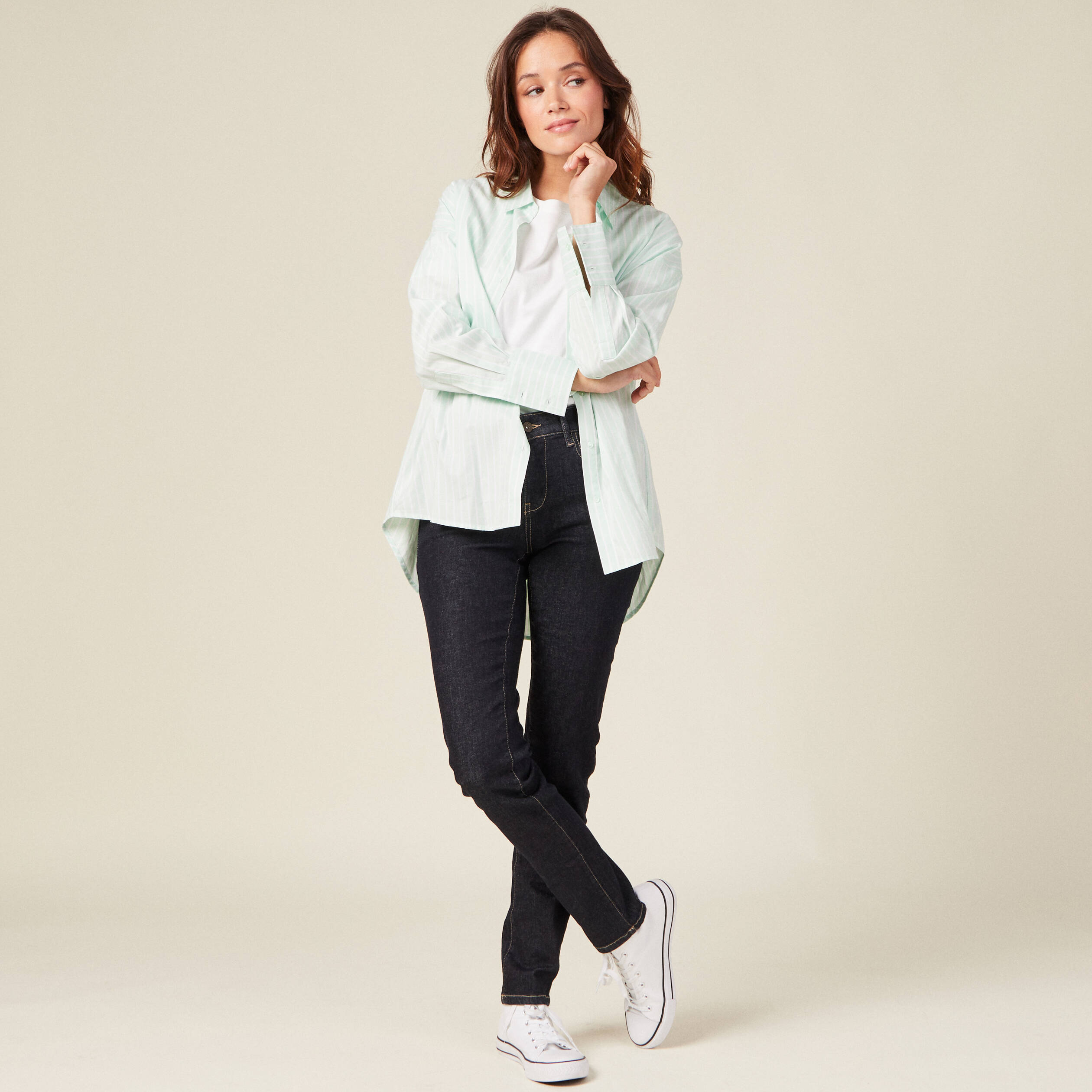 Jeans Camille - slim denim brut femme