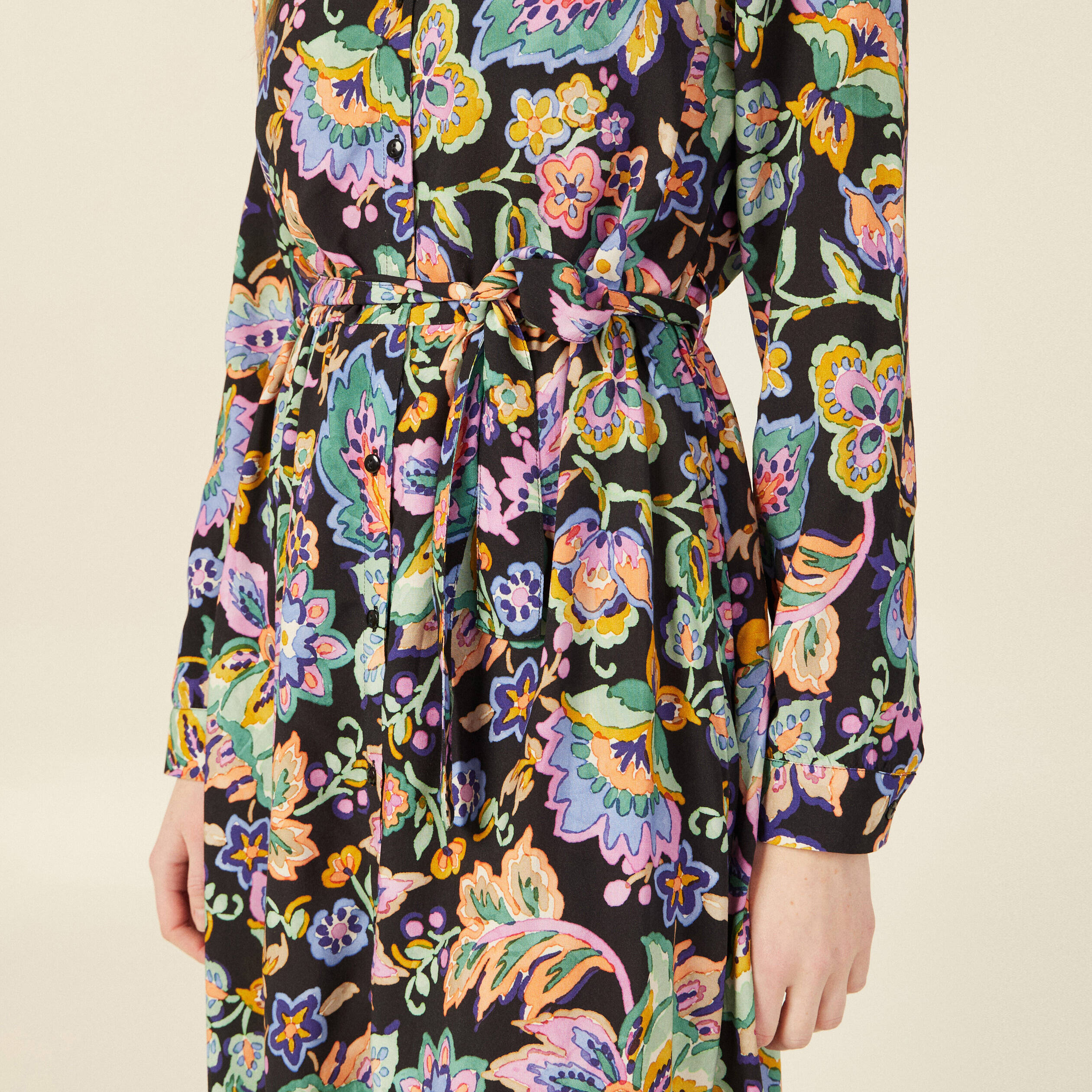 robe midi droite multicolore femme Robe midi droite multicolore femme