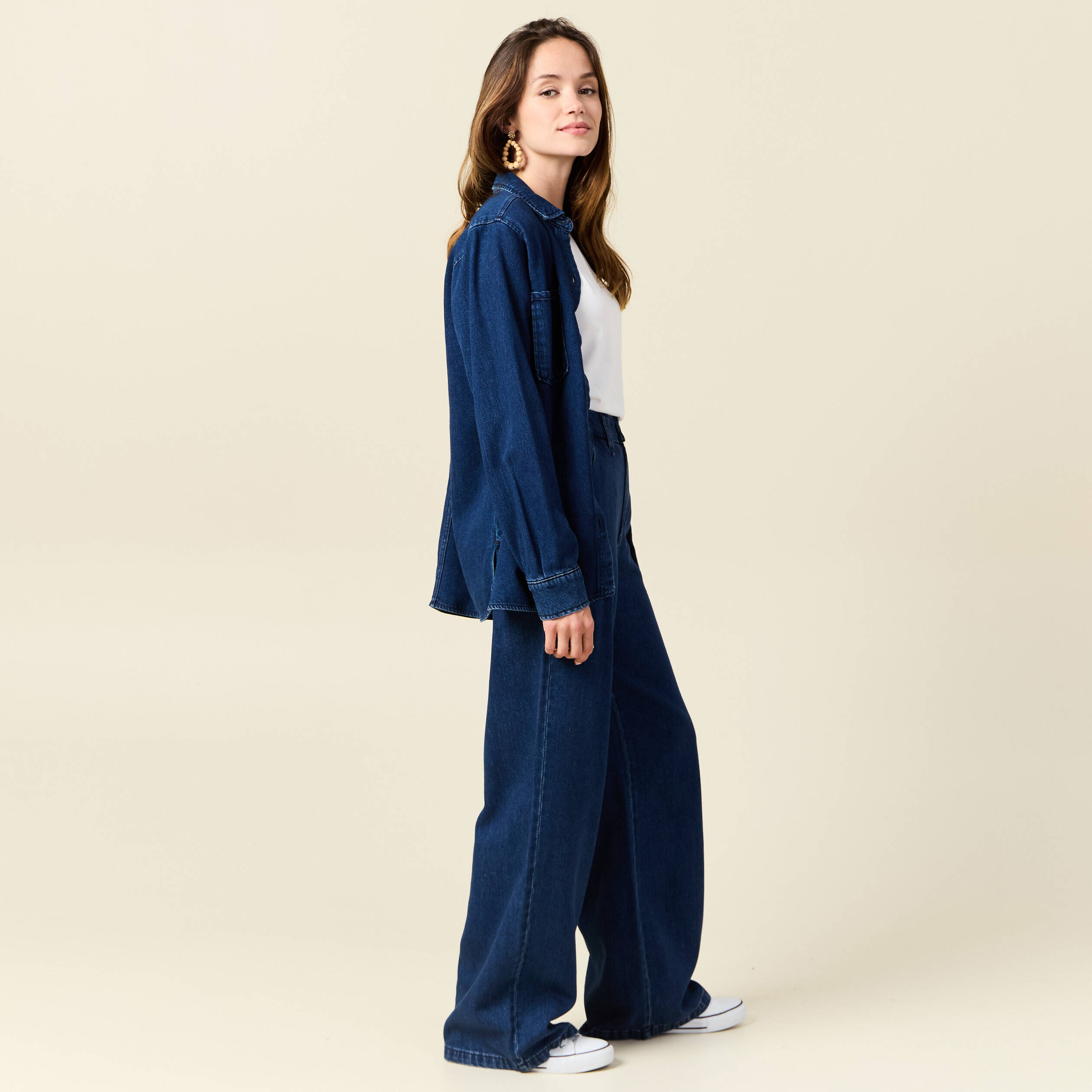 surchemise en jean denim brut femme Surchemise en jean denim brut femme
