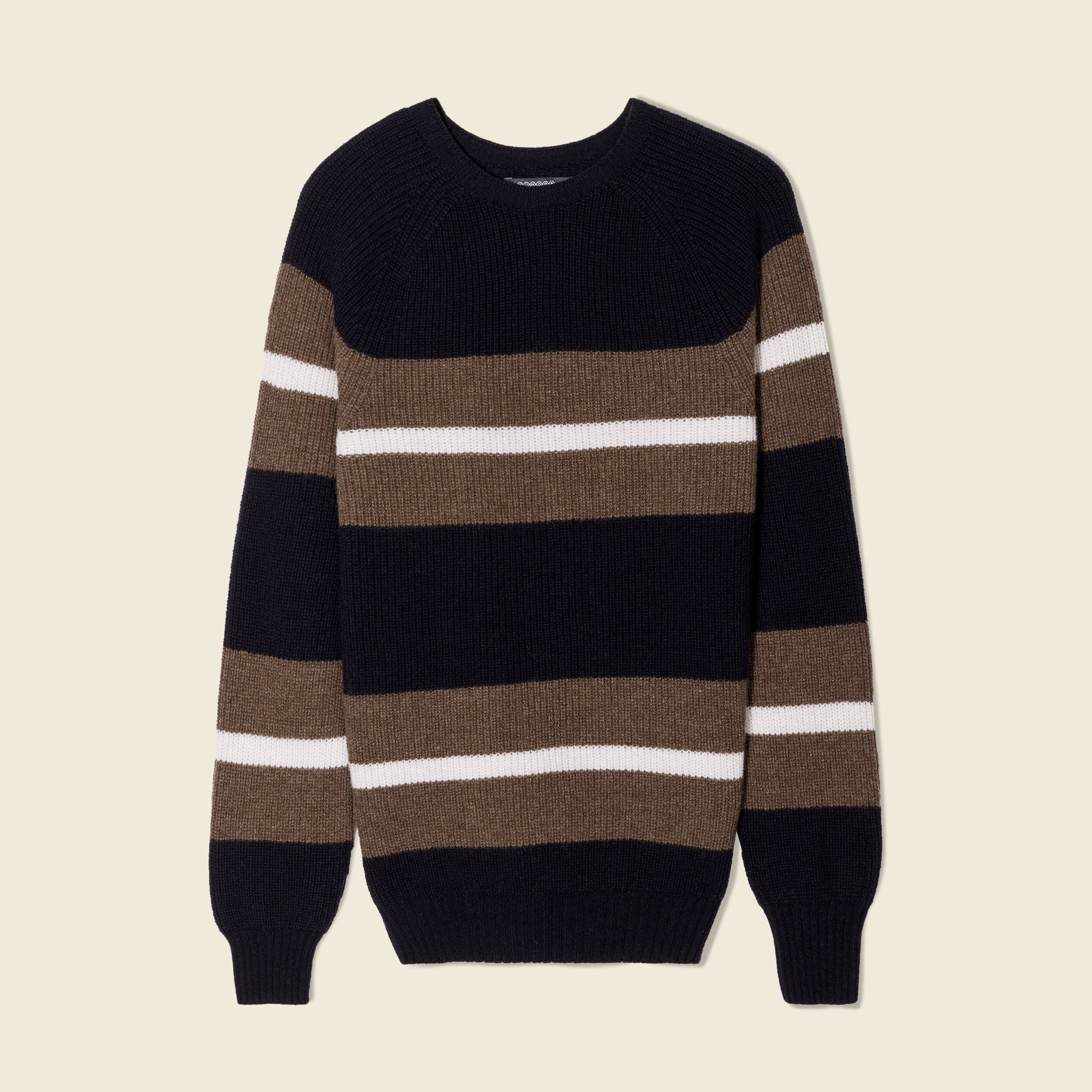 Pull manches longues fabriqu&eacute; en France bleu marine homme