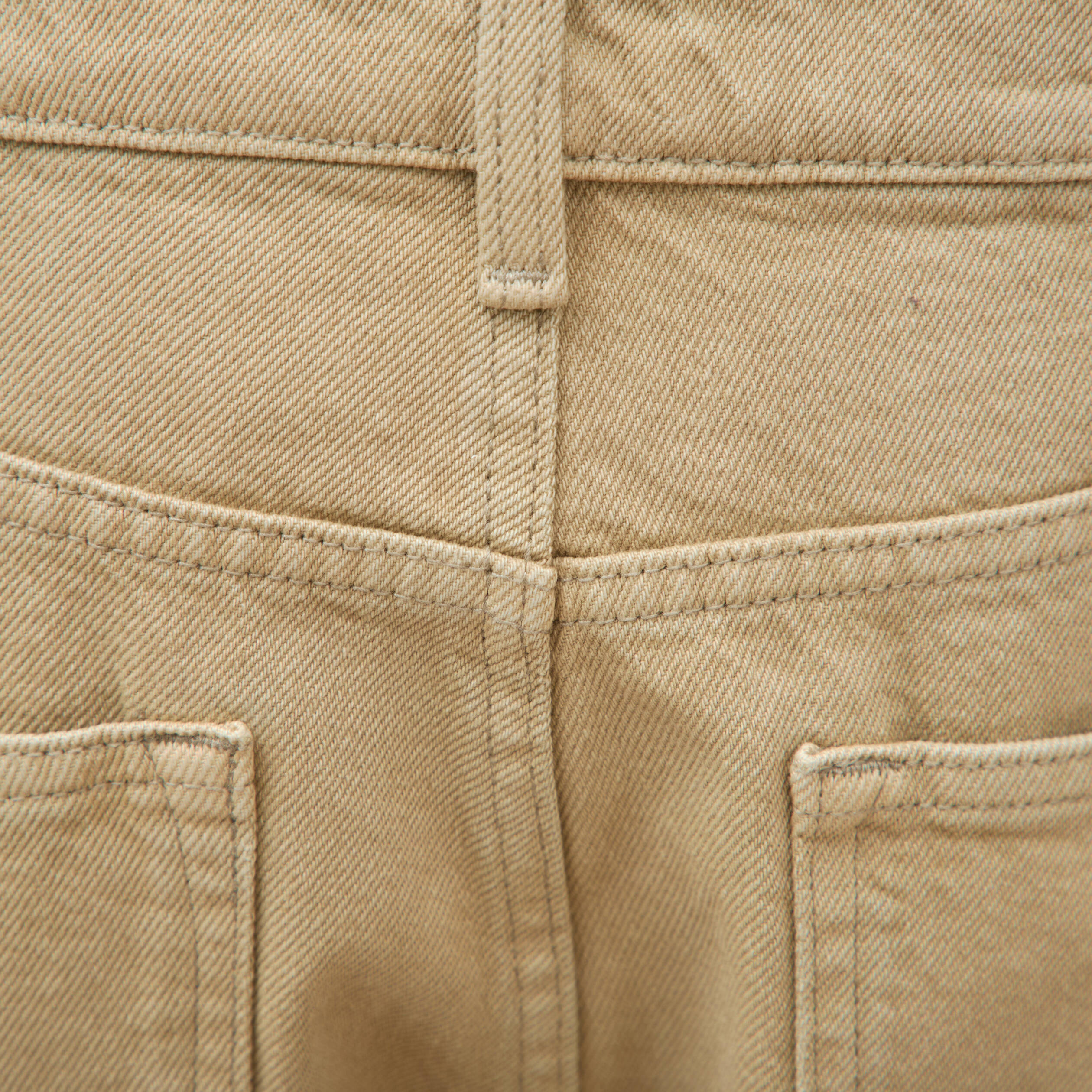 Bermuda en jean coton beige homme