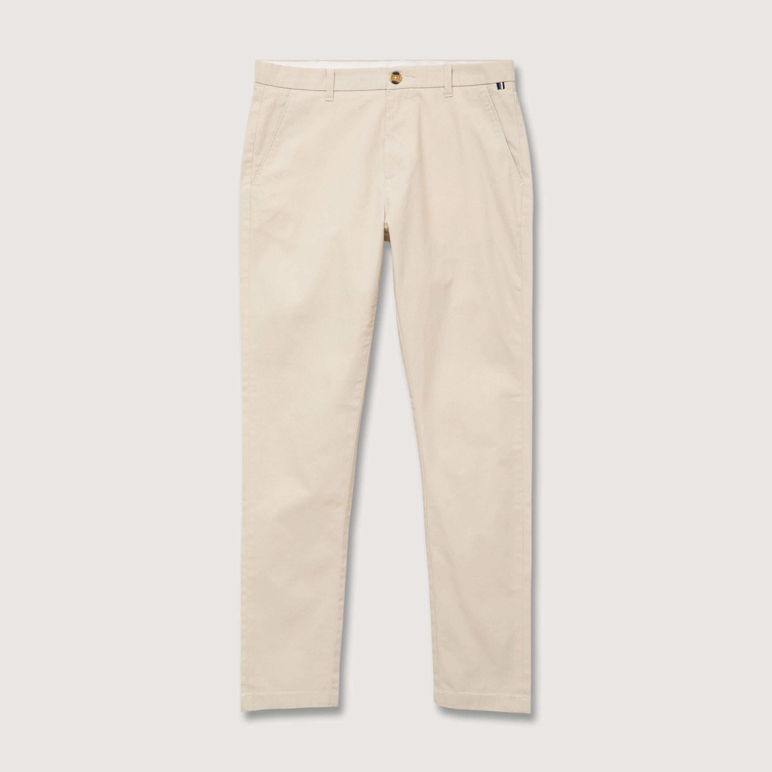 Pantalon chino slim gris homme