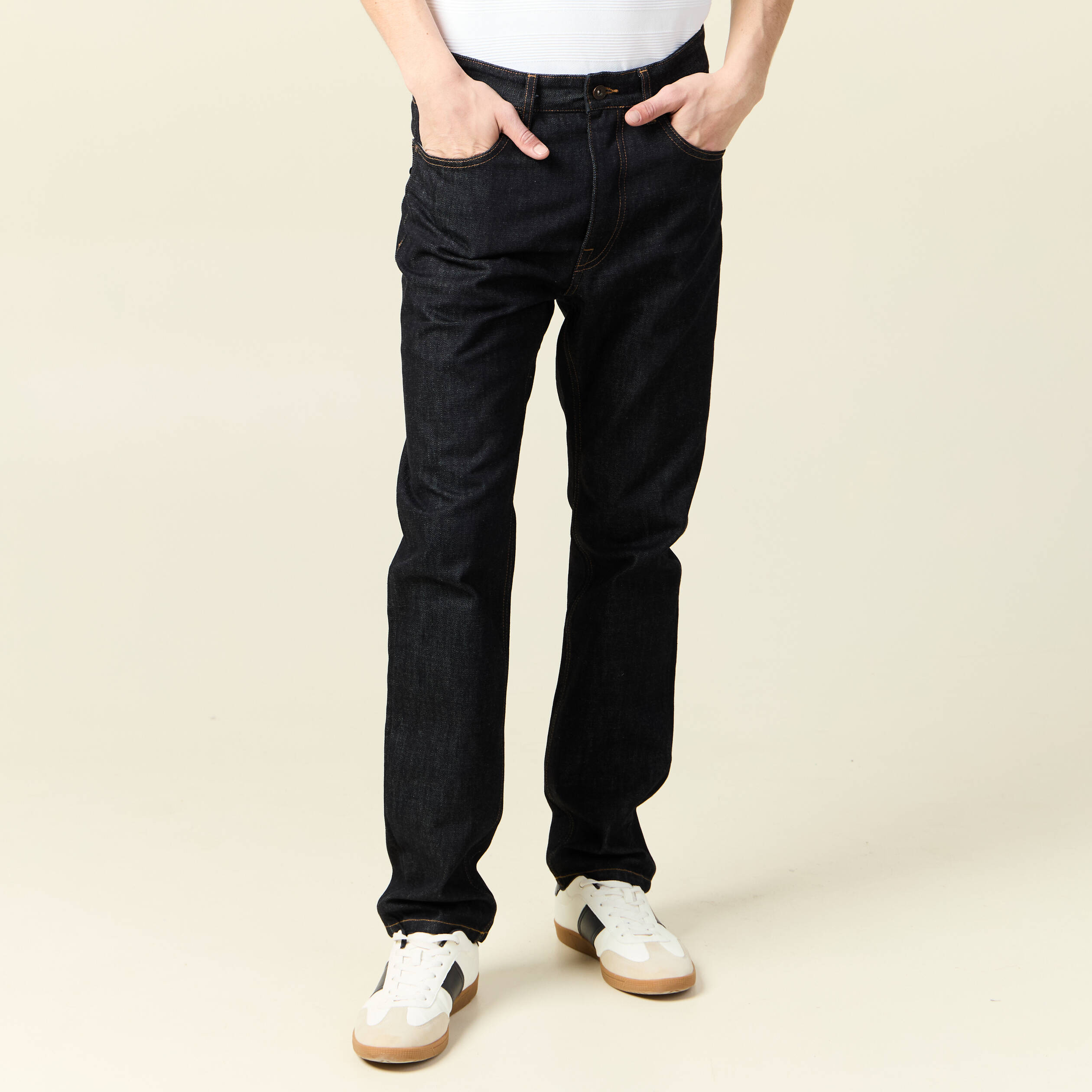 jeans regular 5 poches denim brut clean homme Jeans regular 5 poches denim brut clean homme