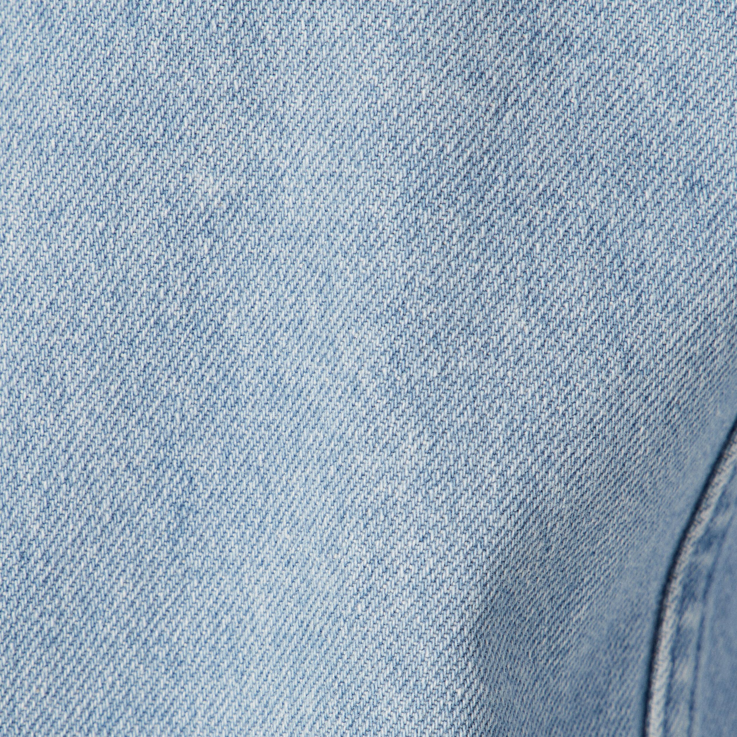 Veste workwear manches 3/4 denim stone femme