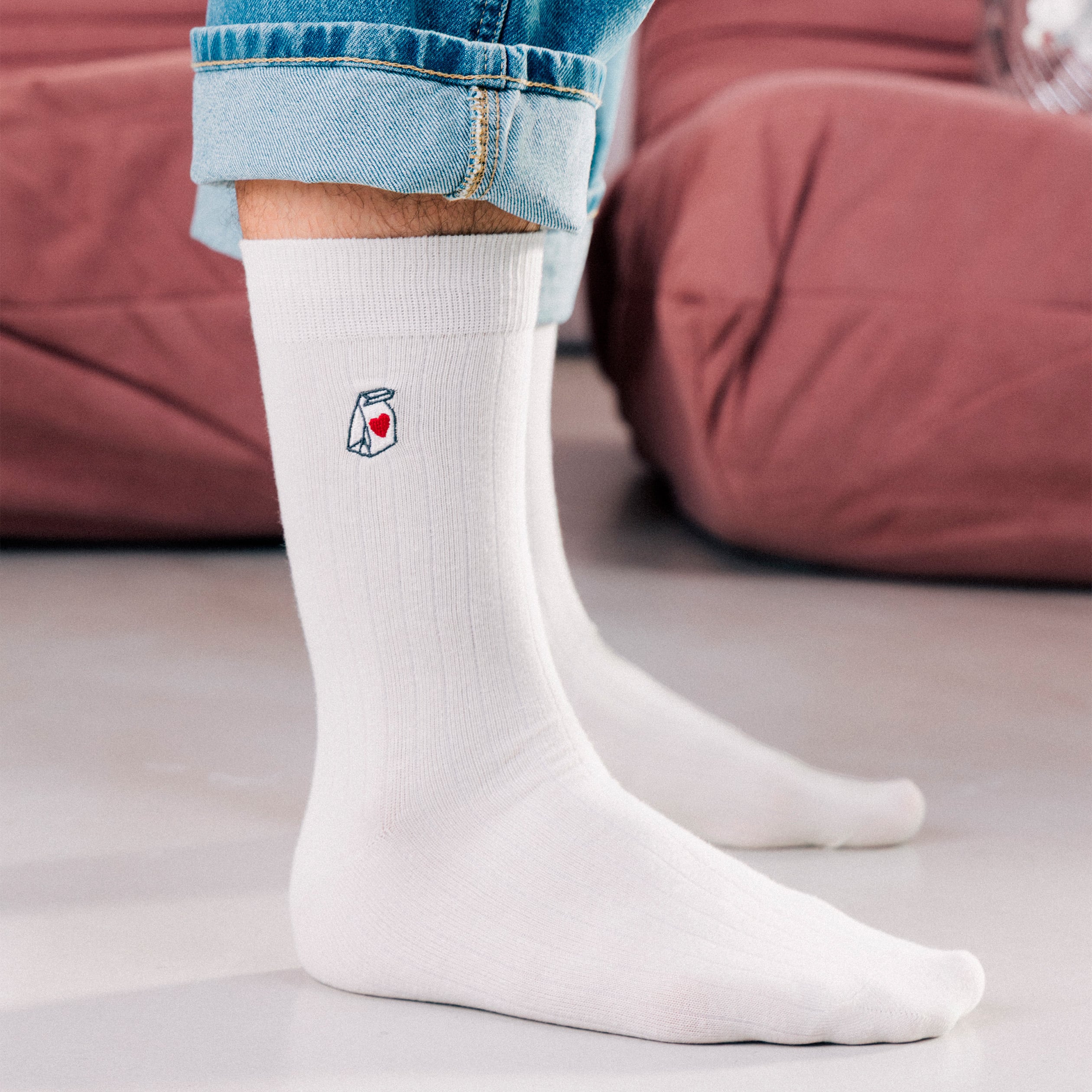 Lot de 2 paires de chaussettes bleu marine homme