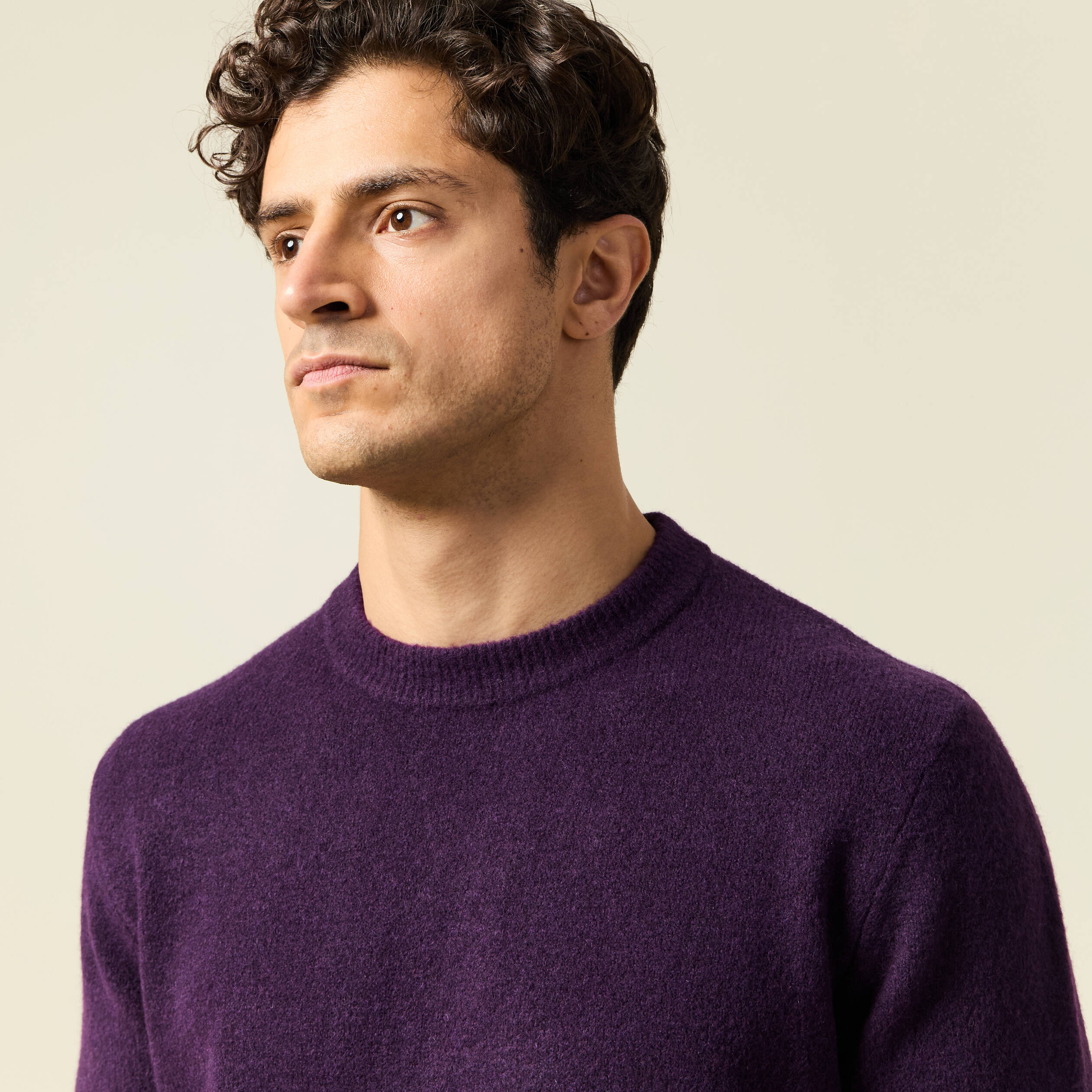 Pull femme : à col V, rond, ou roulé. Maille femme Violet | Cache Cache
