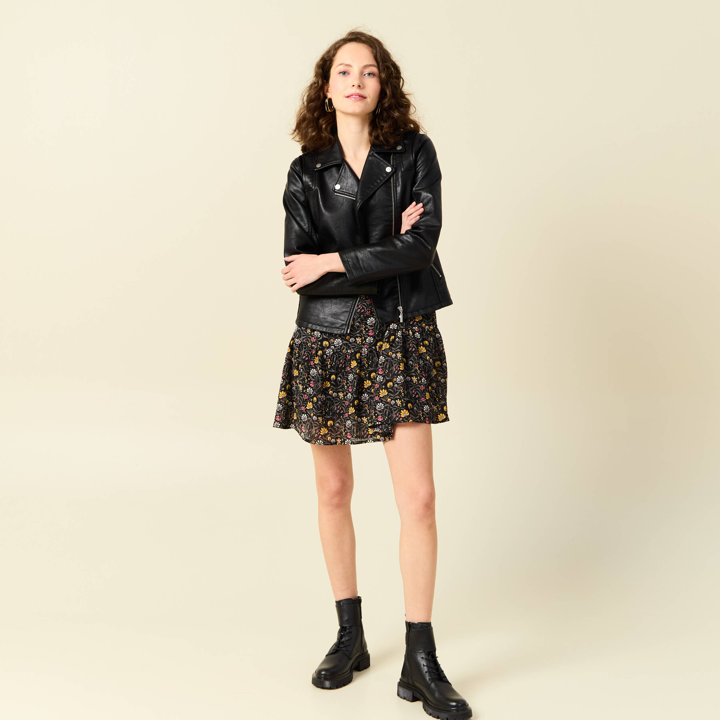 robe evasee eco responsable multicolore femme Robe évasée éco-responsable multicolore femme