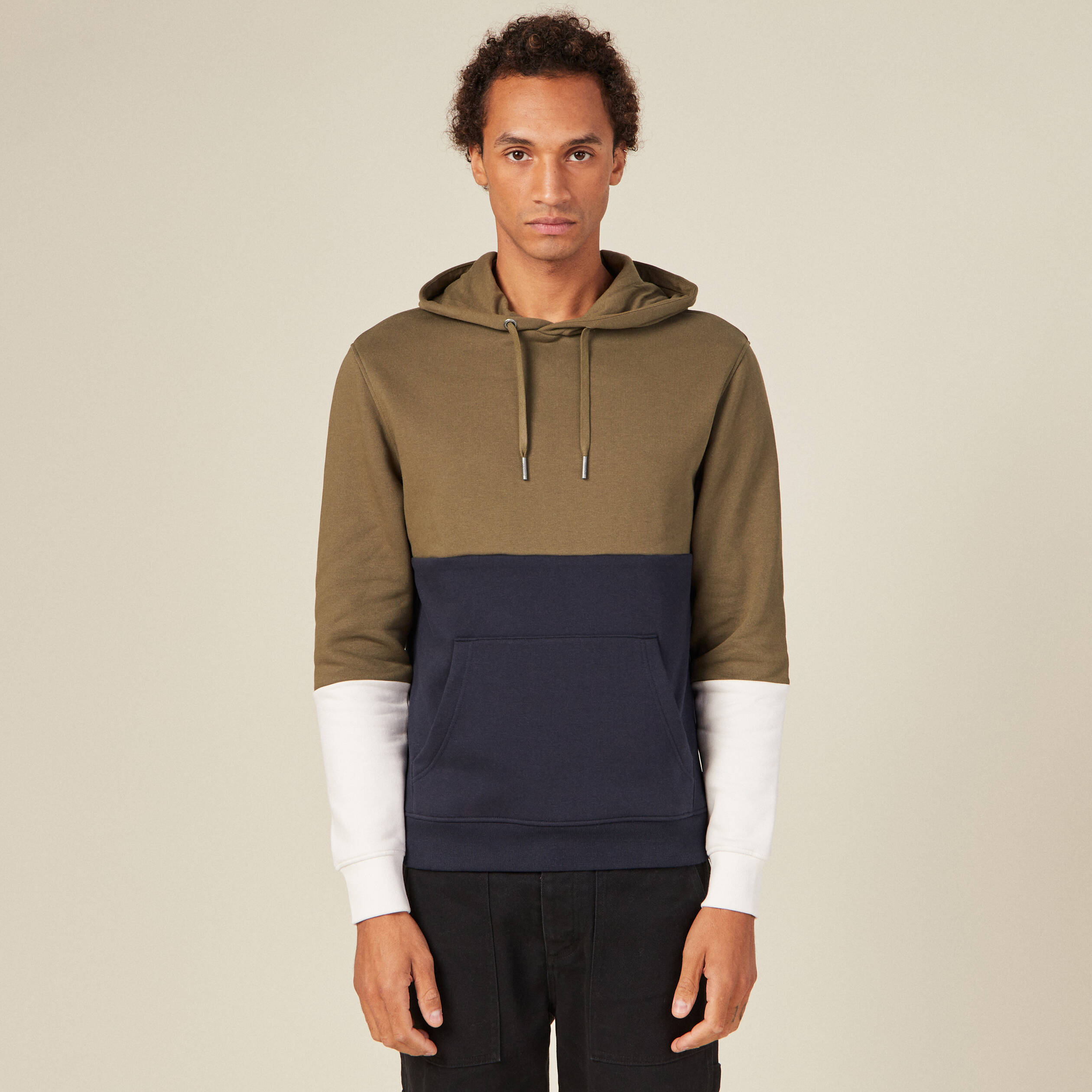 sweat a capuche taupe homme Sweat à capuche taupe homme