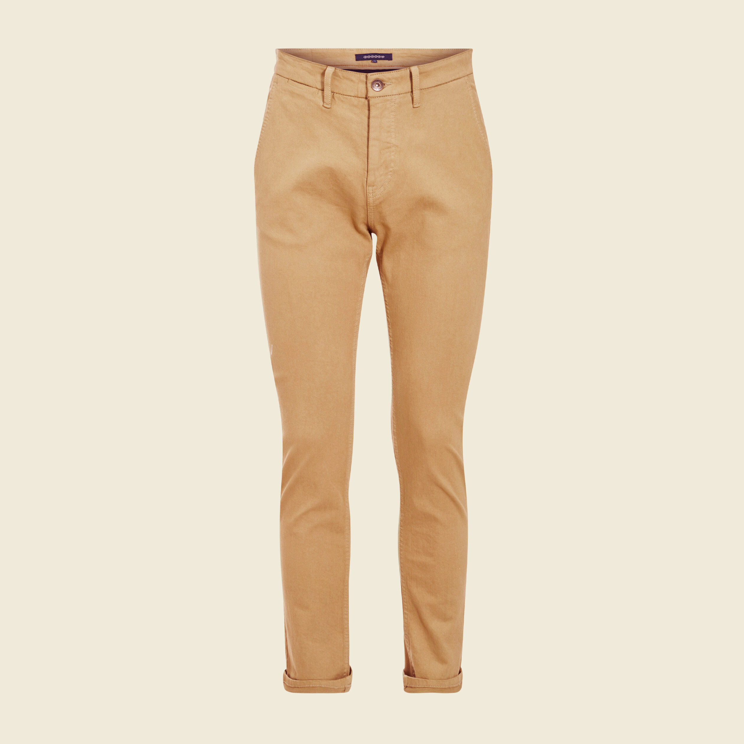 Pantalon chino slim vert kaki homme