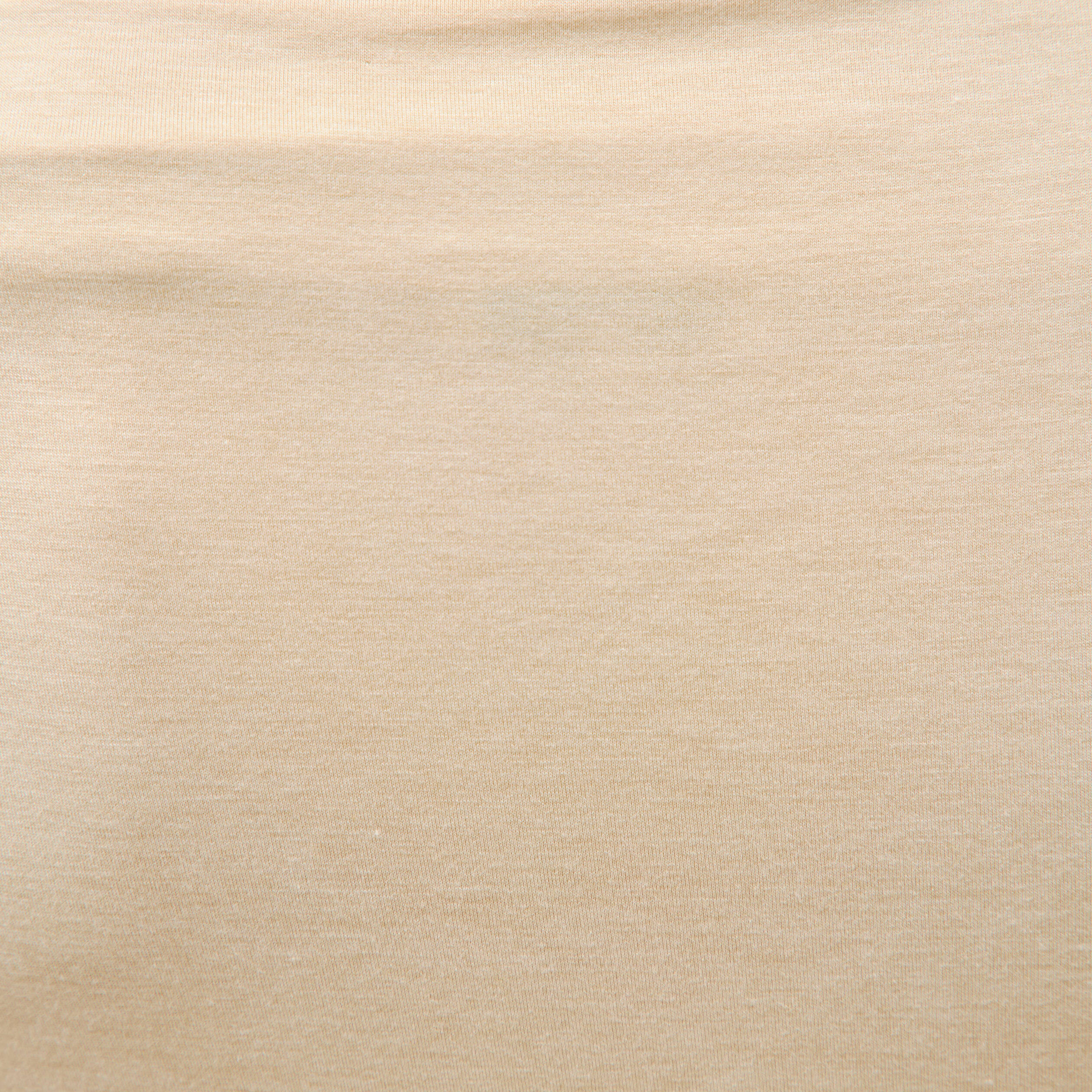 T-shirt ajust&eacute; manches longues bardot beige femme