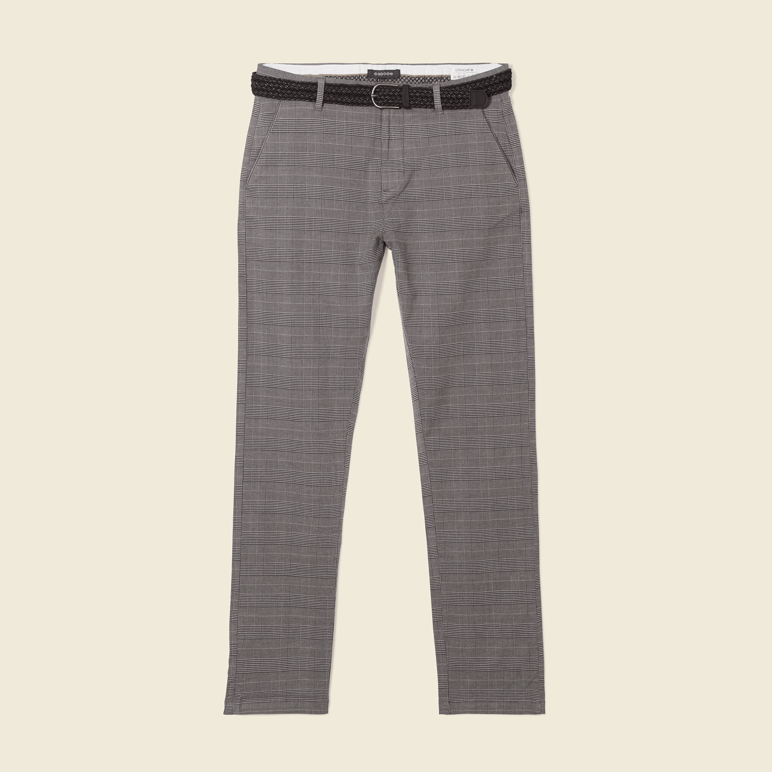Pantalon chino straight ecru homme