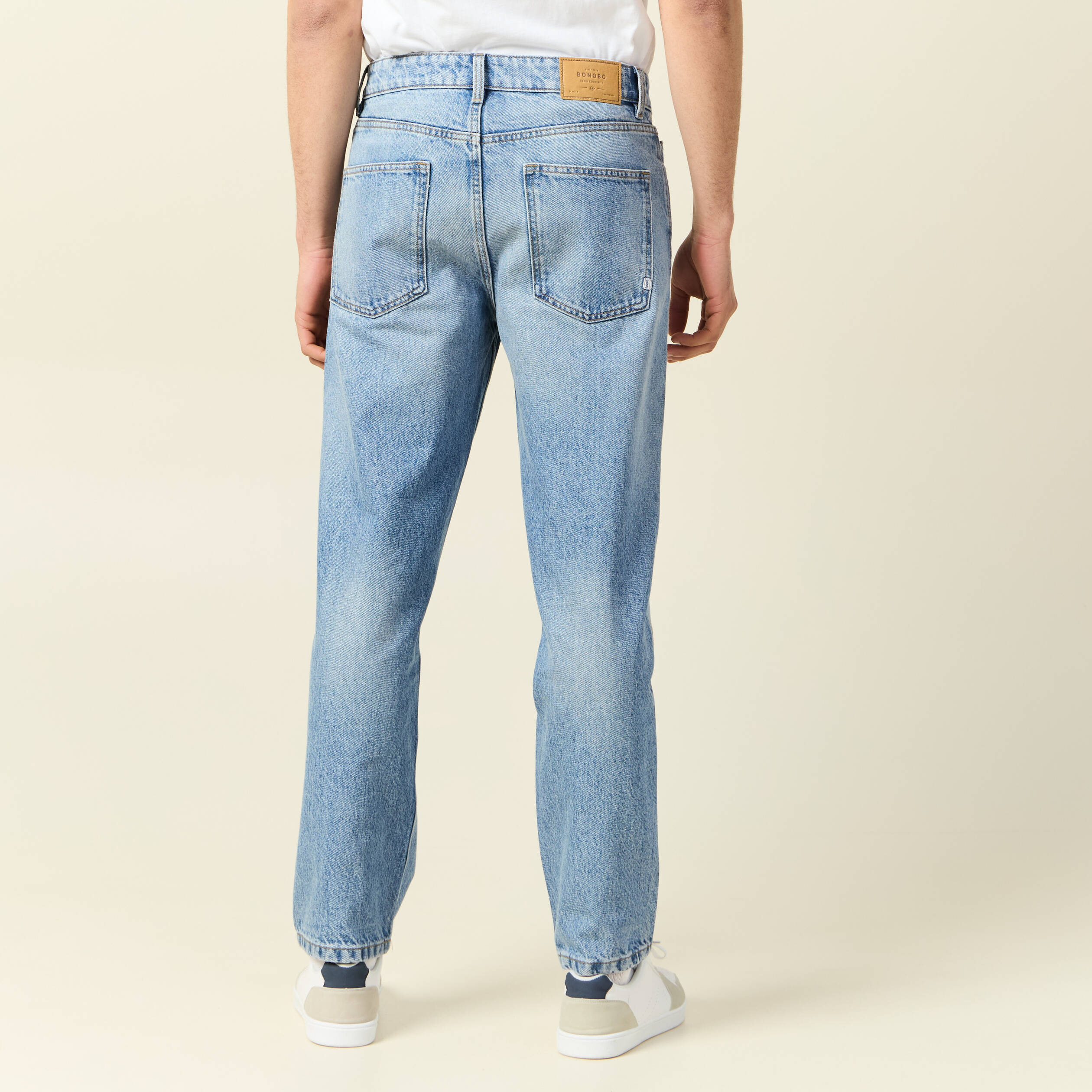 jeans large relaxed denim bleach homme Jeans large relaxed denim bleach homme