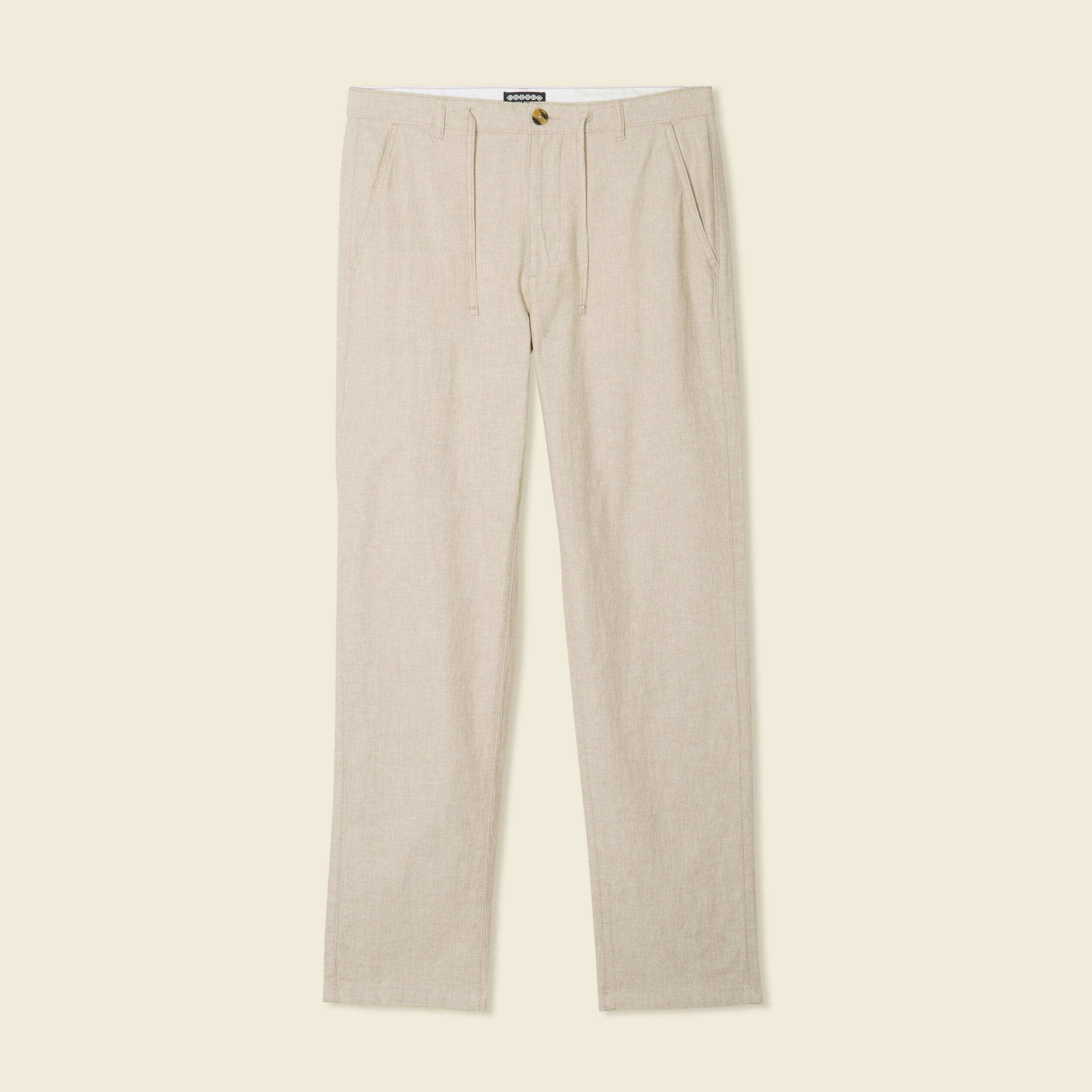 pantalon chino droit beige homme Pantalon chino droit beige homme