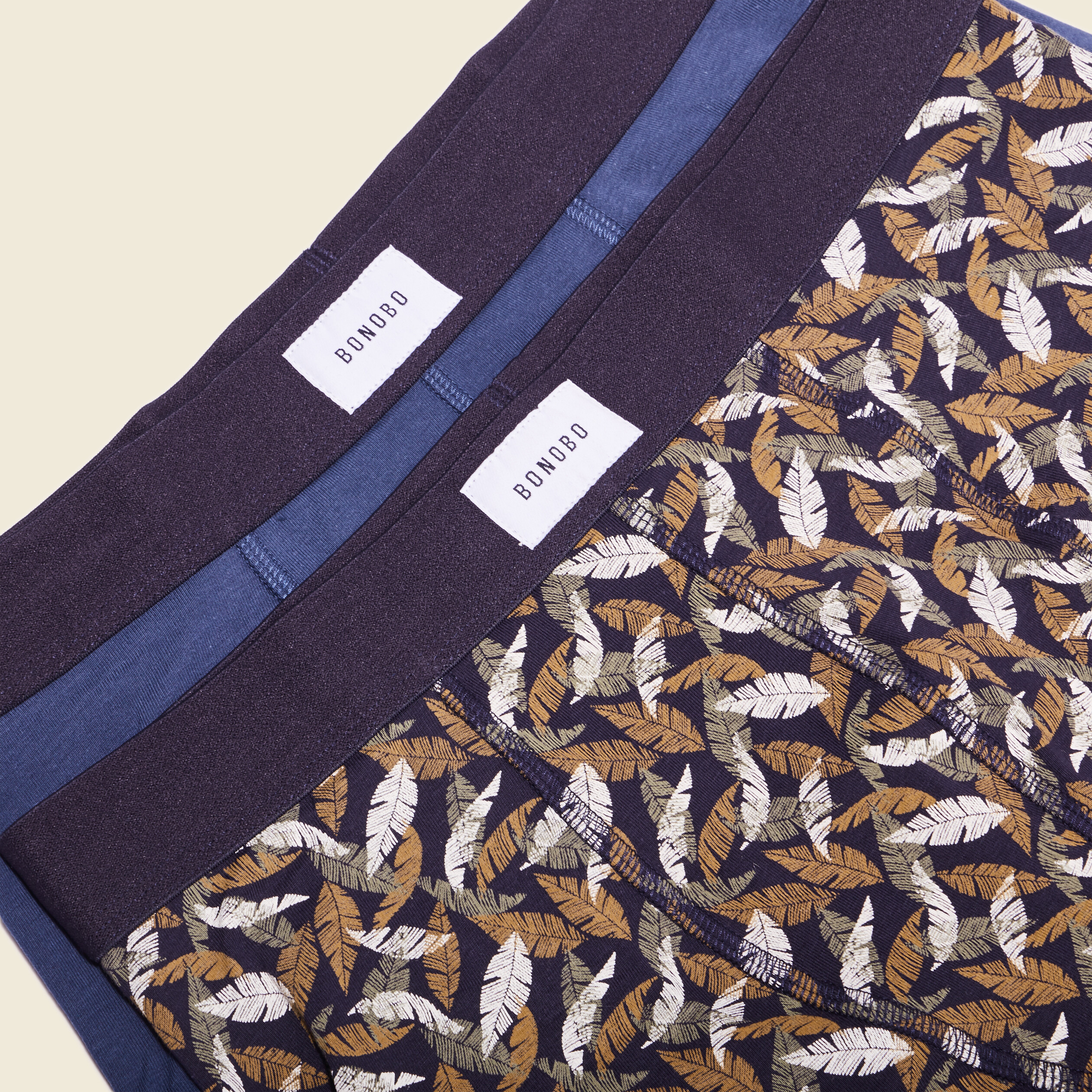 Lot 2 boxers bleu marine homme