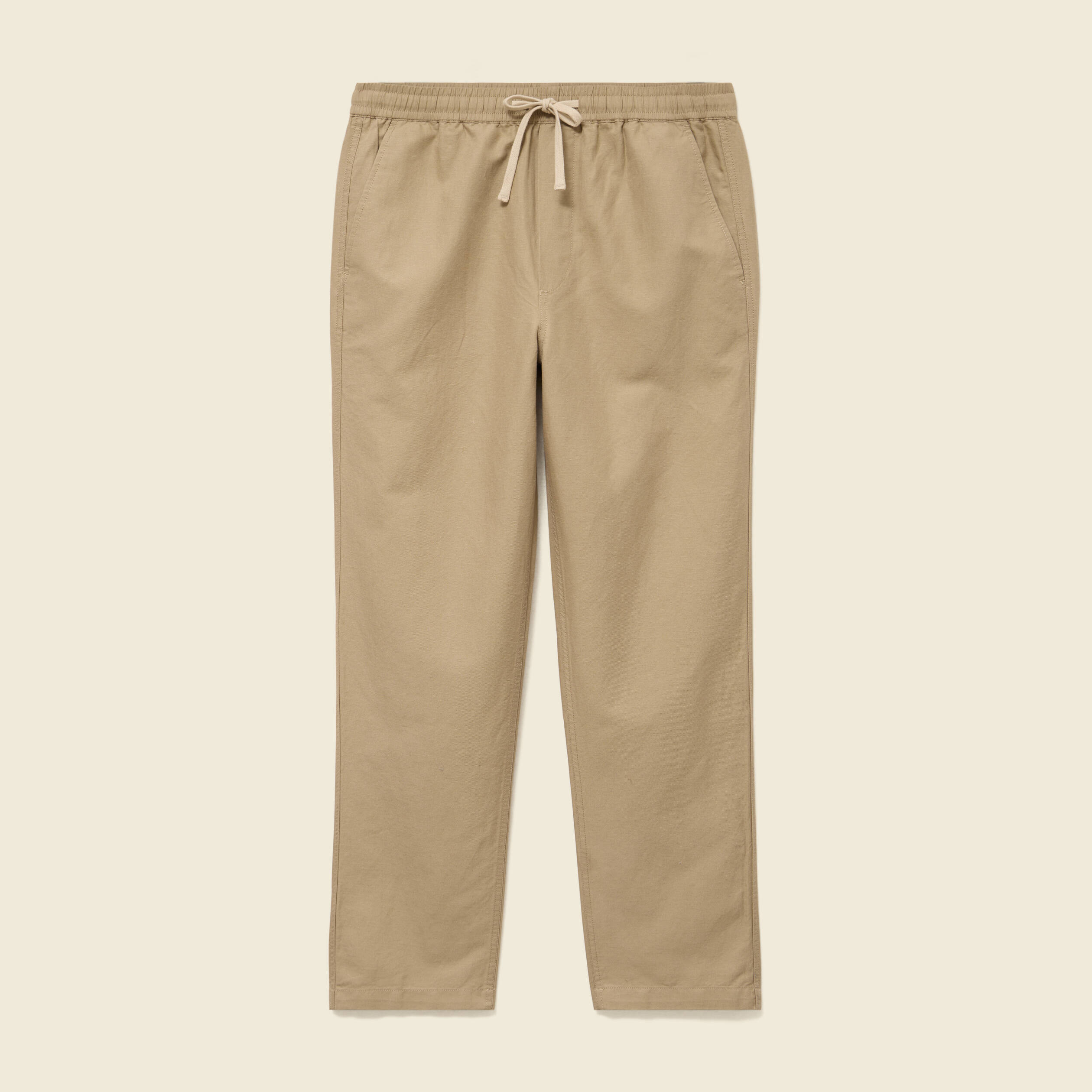 Pantalon coupe straight vert olive homme