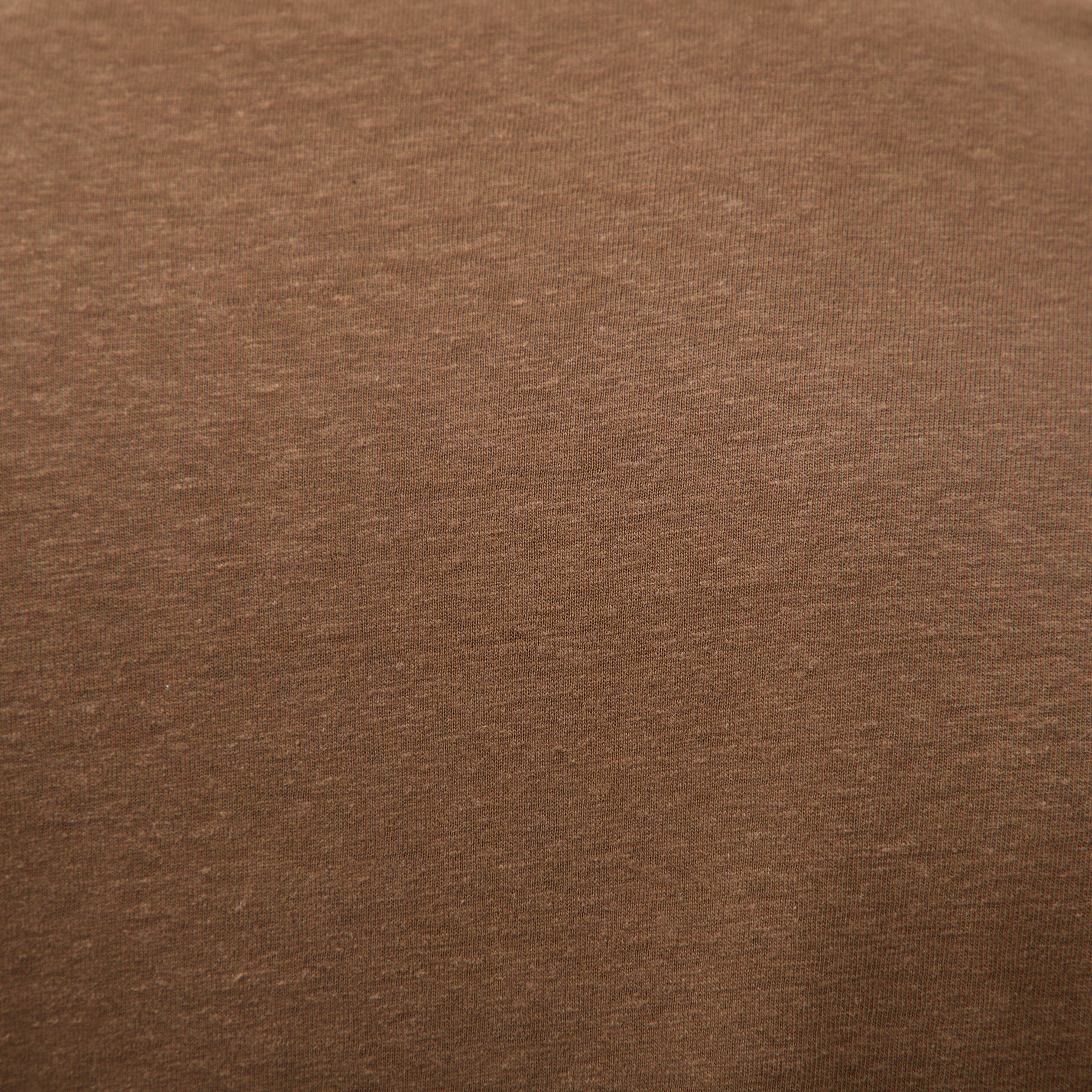 T-shirt ras de cou manches courtes taupe homme