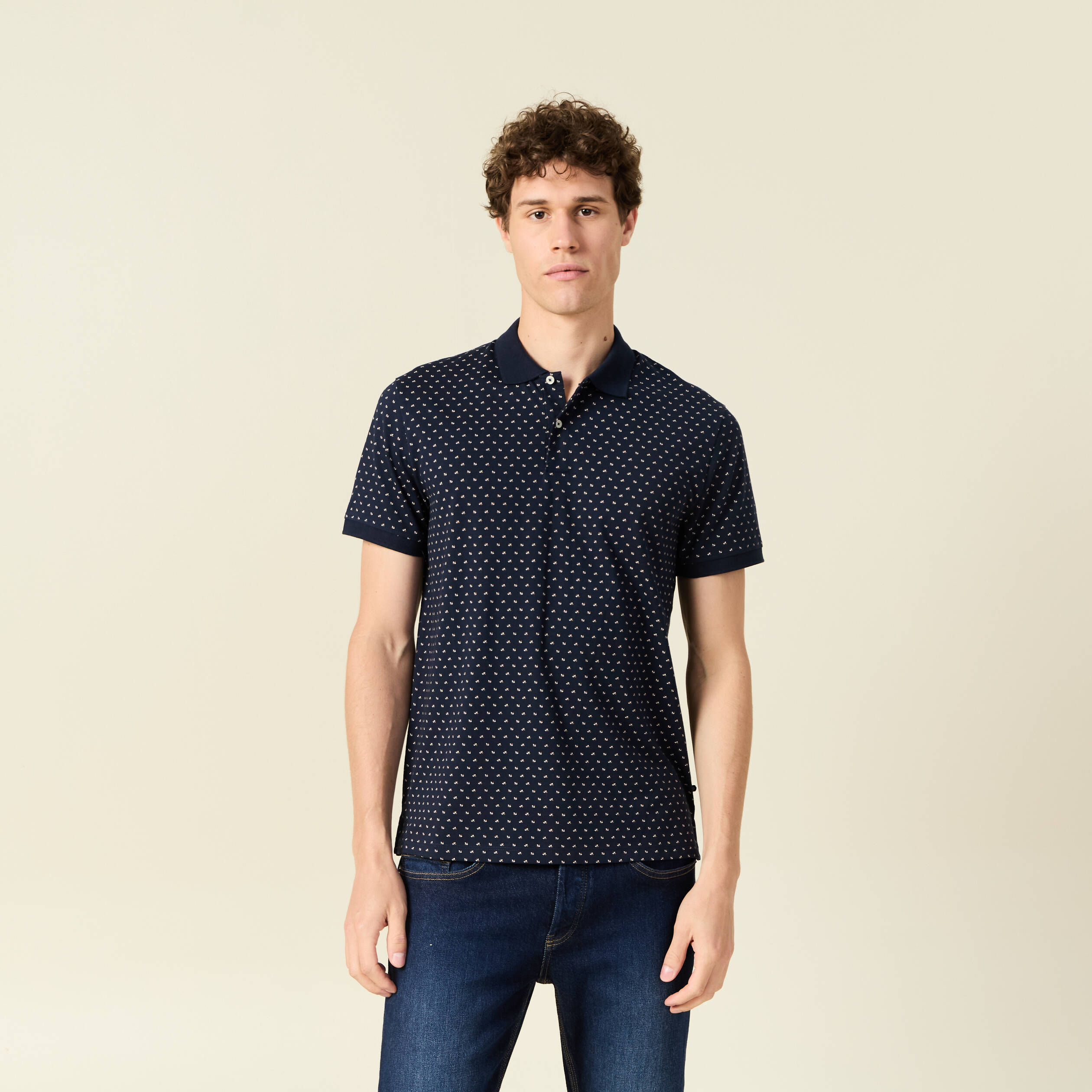 polo eco responsable bleu marine homme Polo éco-responsable bleu marine homme