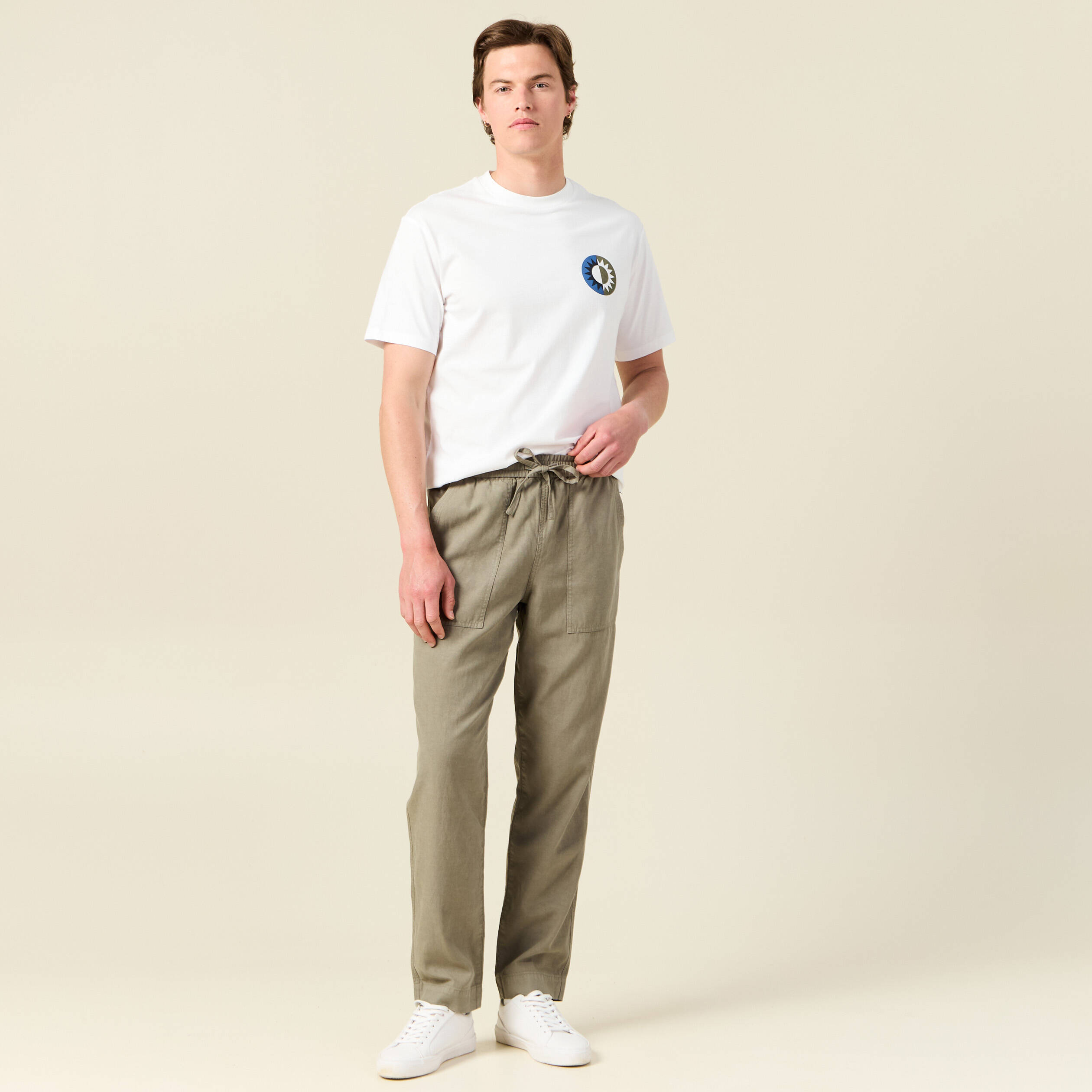 t shirt eco responsable ecru homme T-shirt éco-responsable ecru homme
