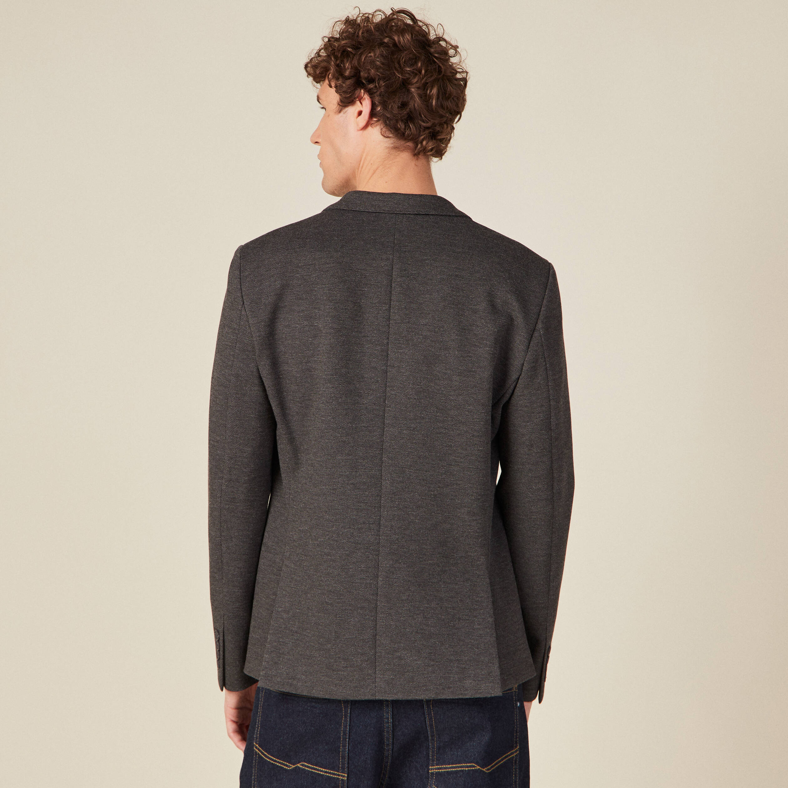 veste esprit blazer droite gris homme Veste esprit blazer droite gris homme