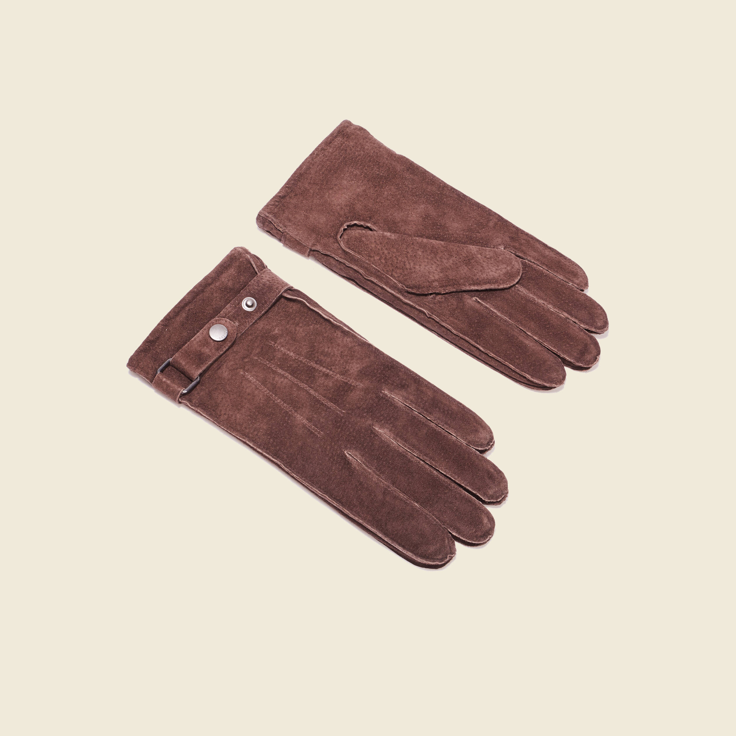 Gants en cuir bordeaux homme
