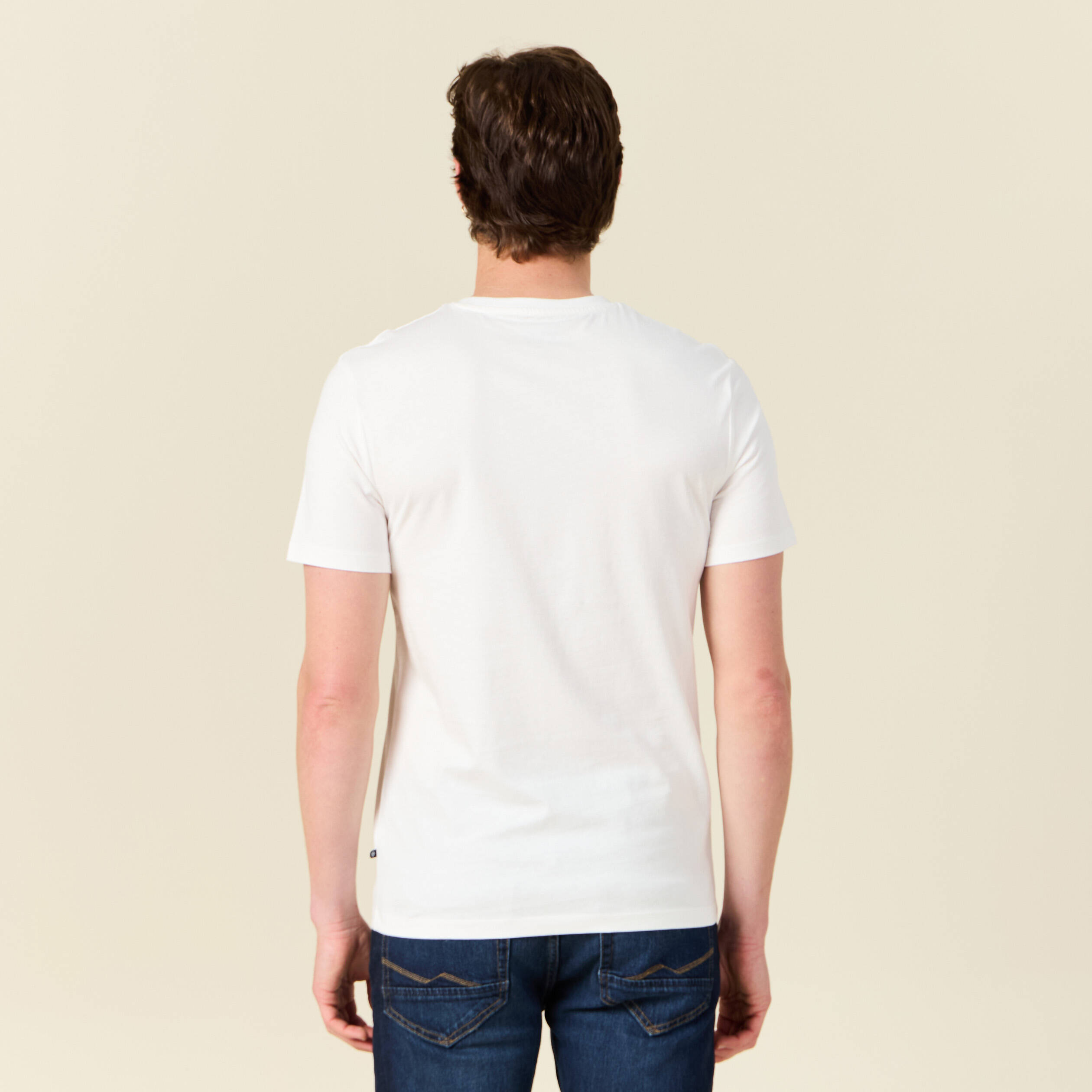 t shirt manches courtes ecru homme T-shirt manches courtes ecru homme