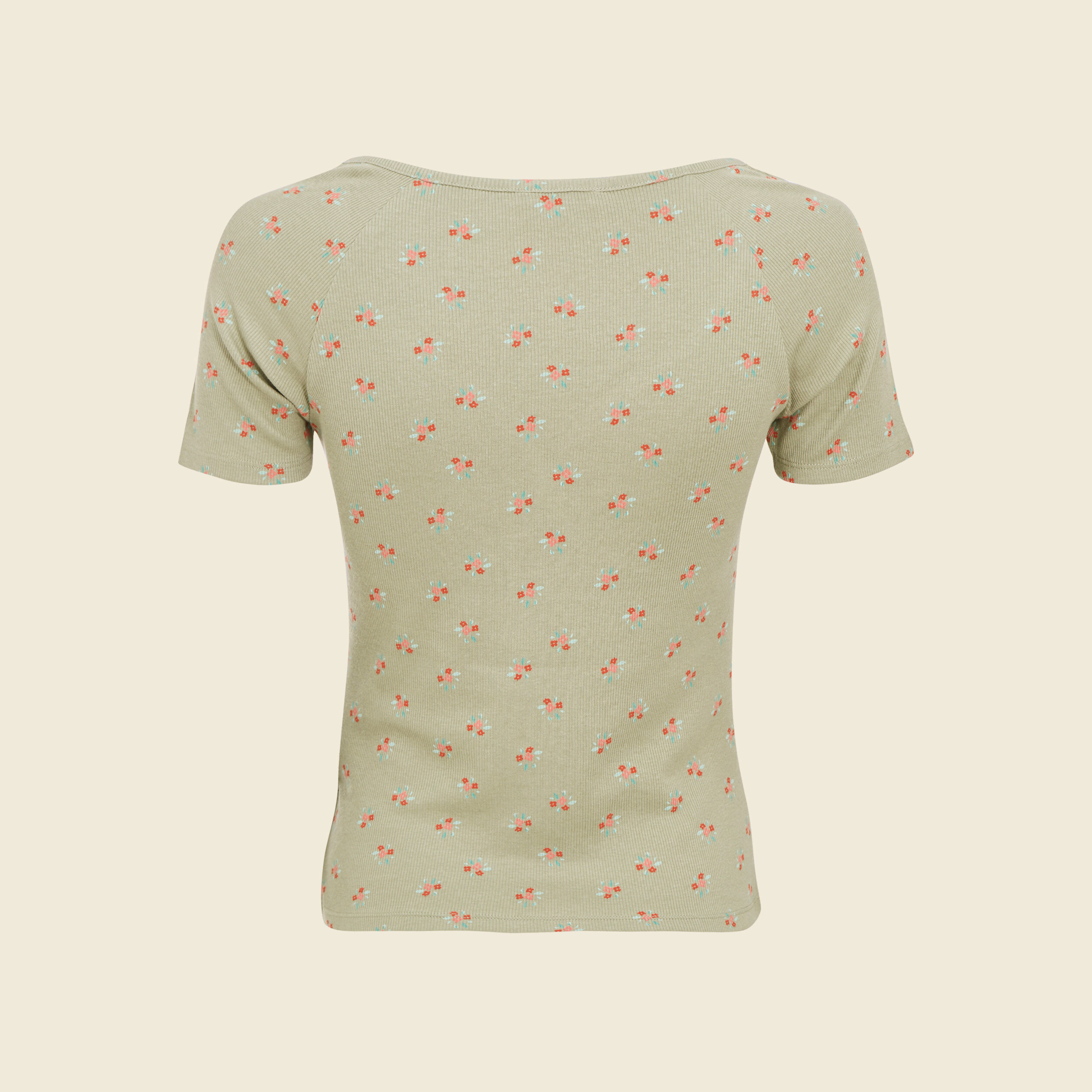 T-shirt à manches courtes vert pastel femme
