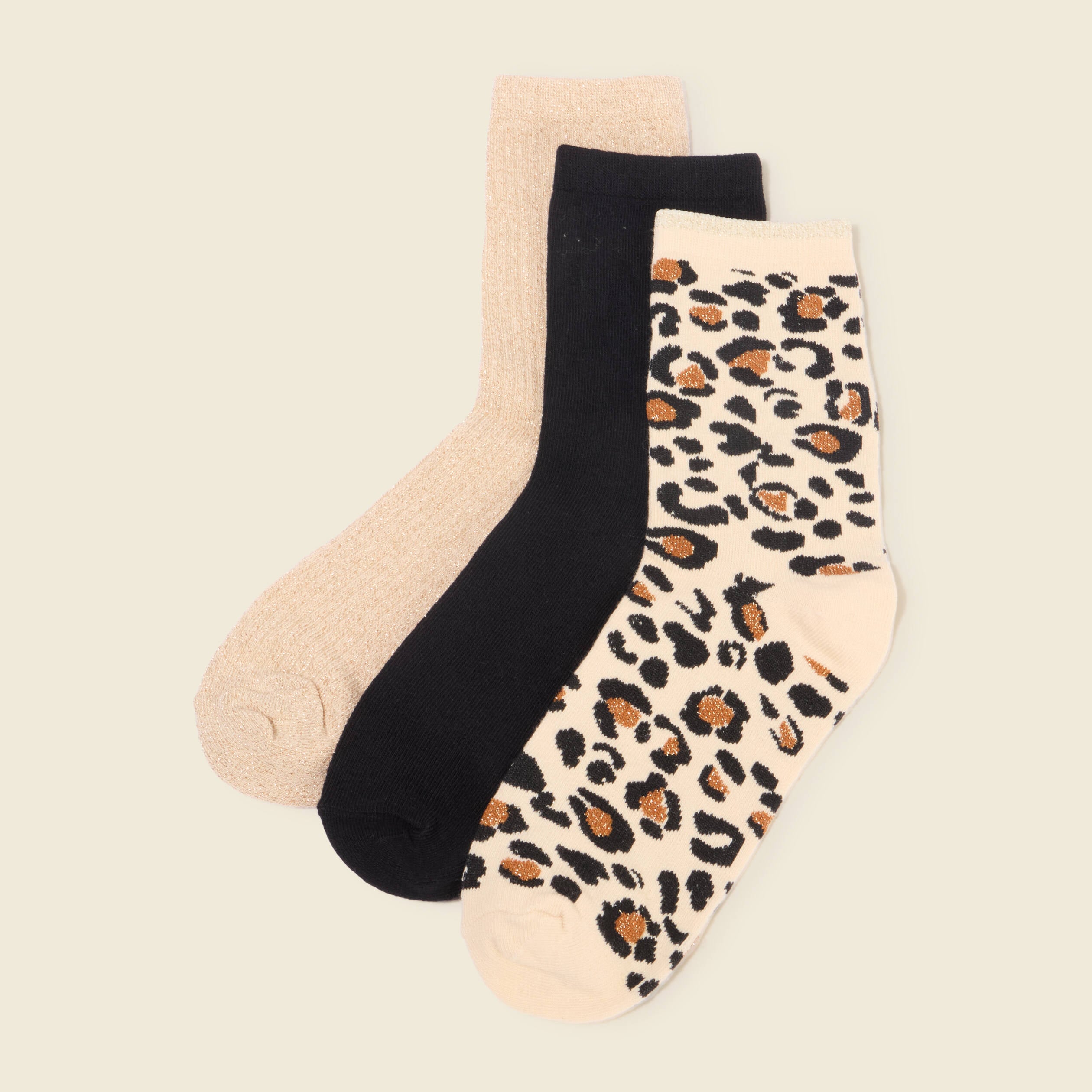 Lot 3 paires chaussettes noir femme