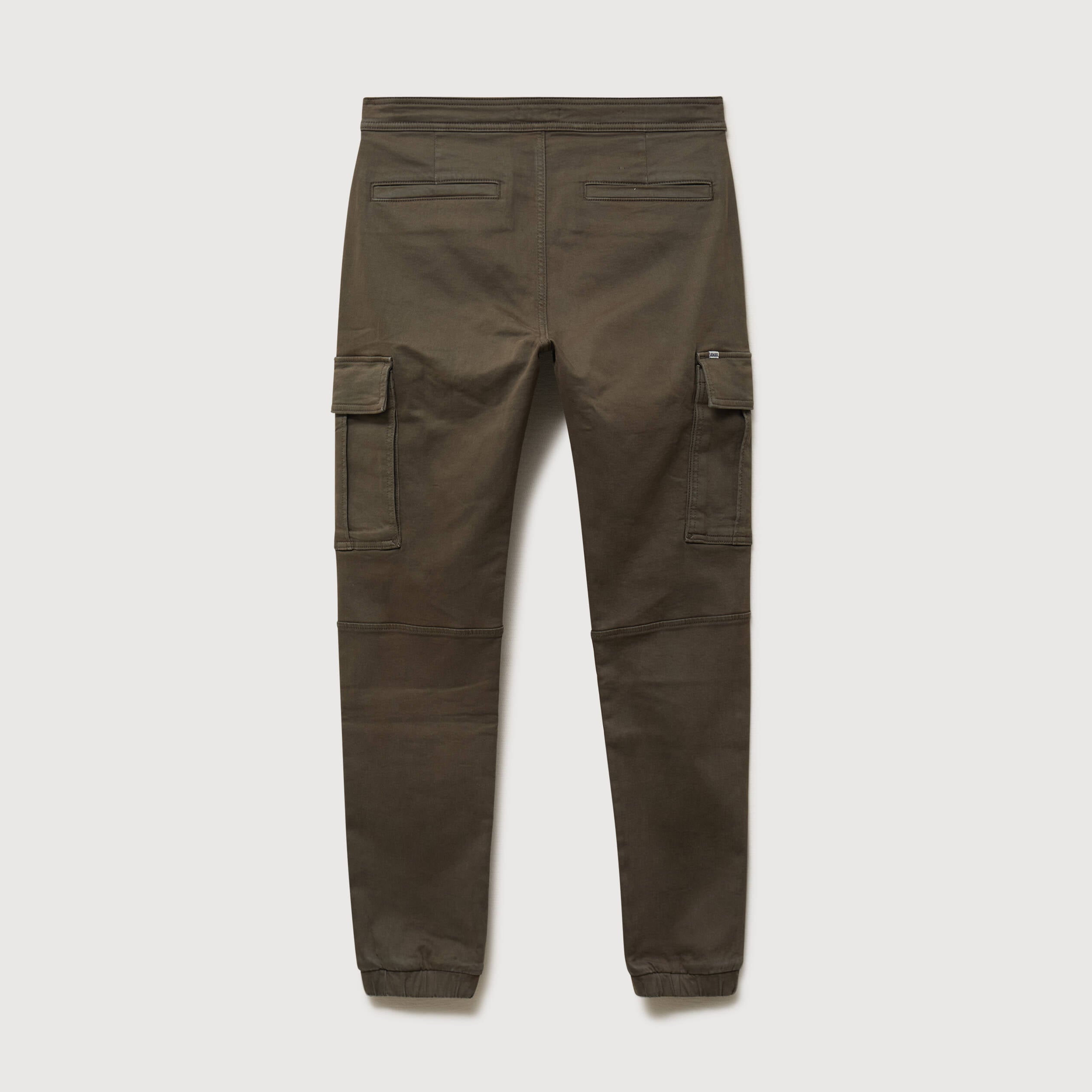 Pantalon battle bas resserr&eacute; vert kaki homme