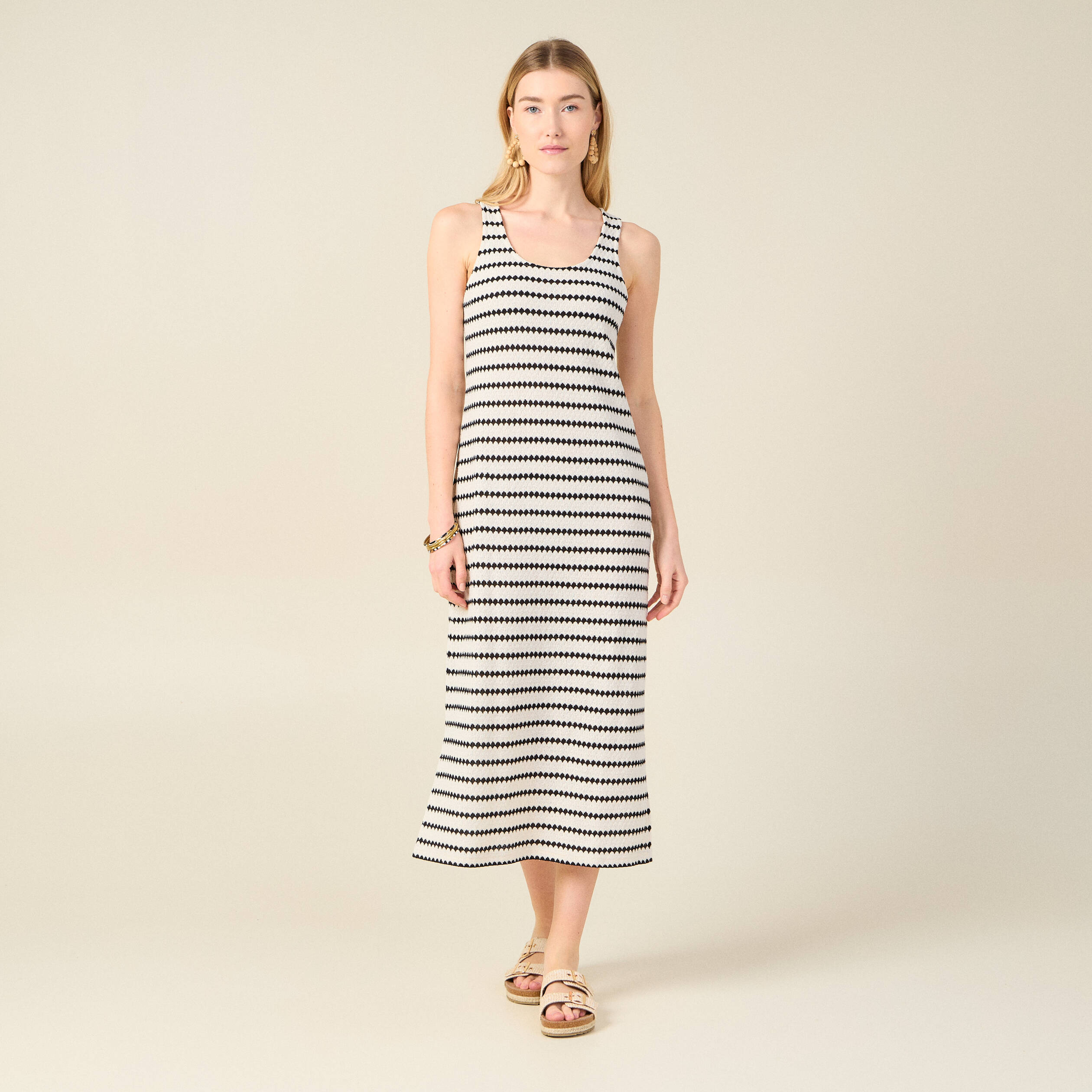 robe longue eco responsable blanc femme Robe longue éco-responsable blanc femme