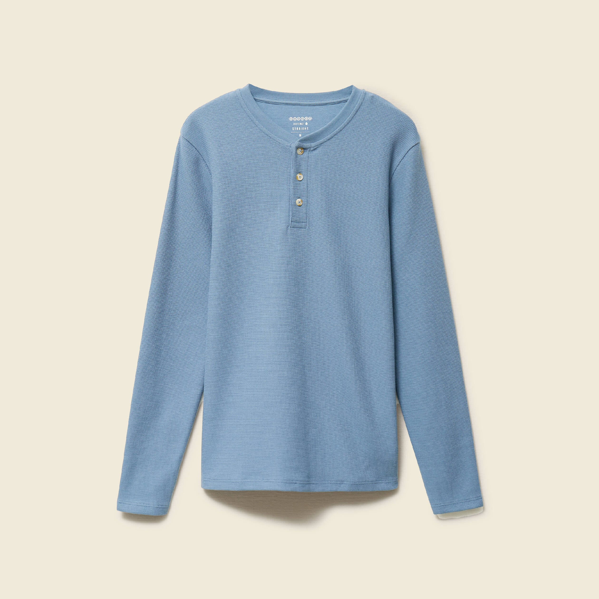 T-shirt manches longues bleu fonc&eacute; homme