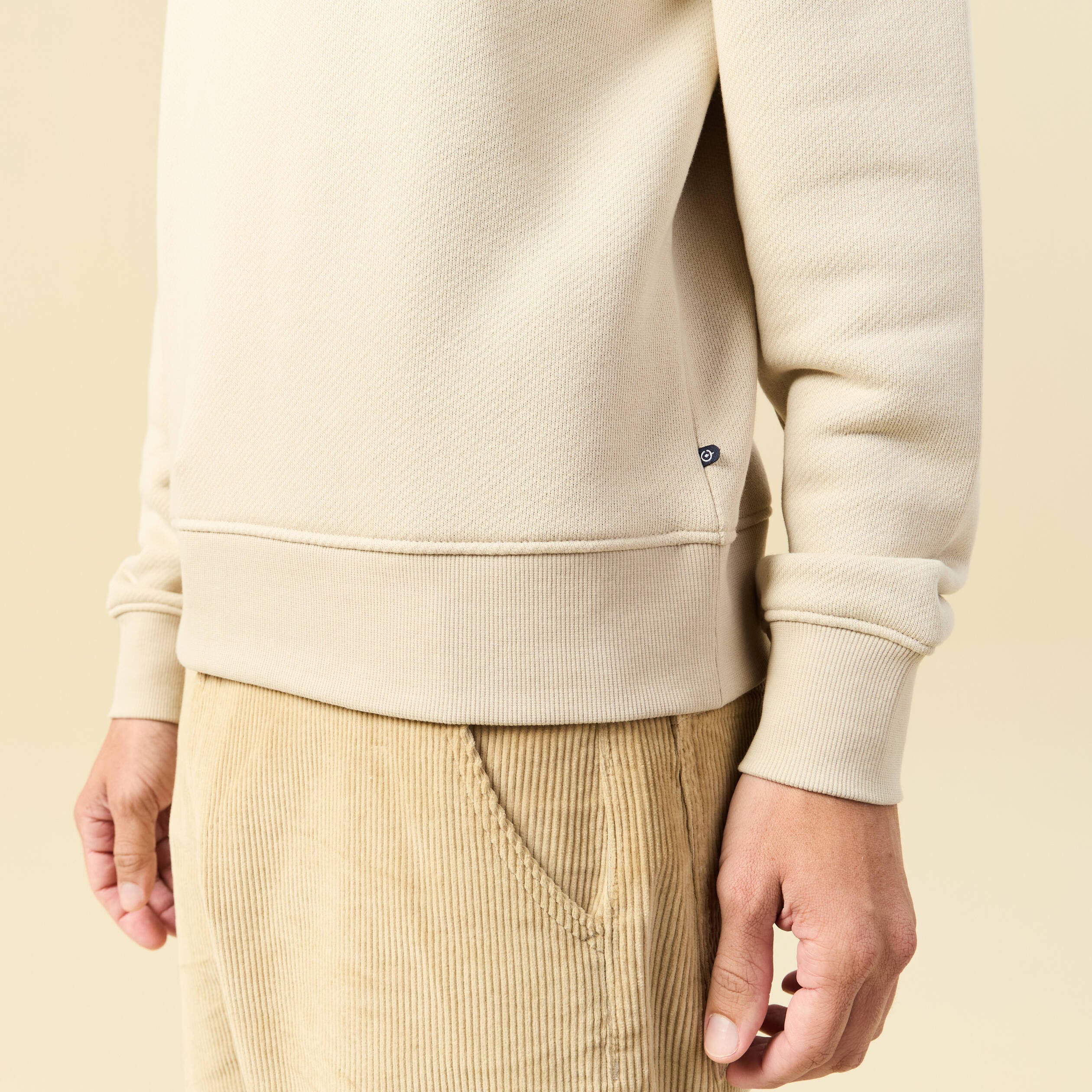 Sweat manches longues sable homme