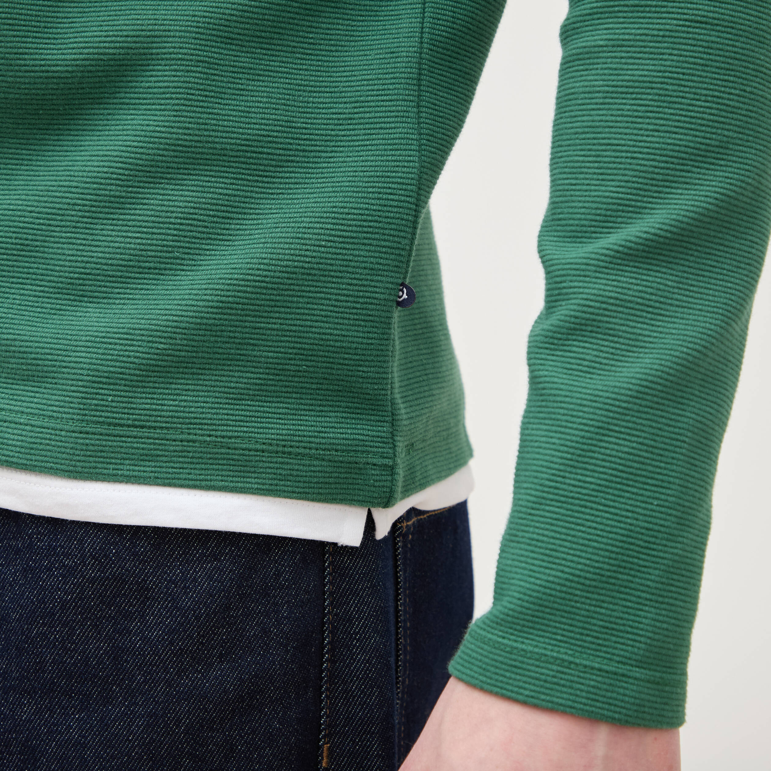 T-shirt manches longues vert homme