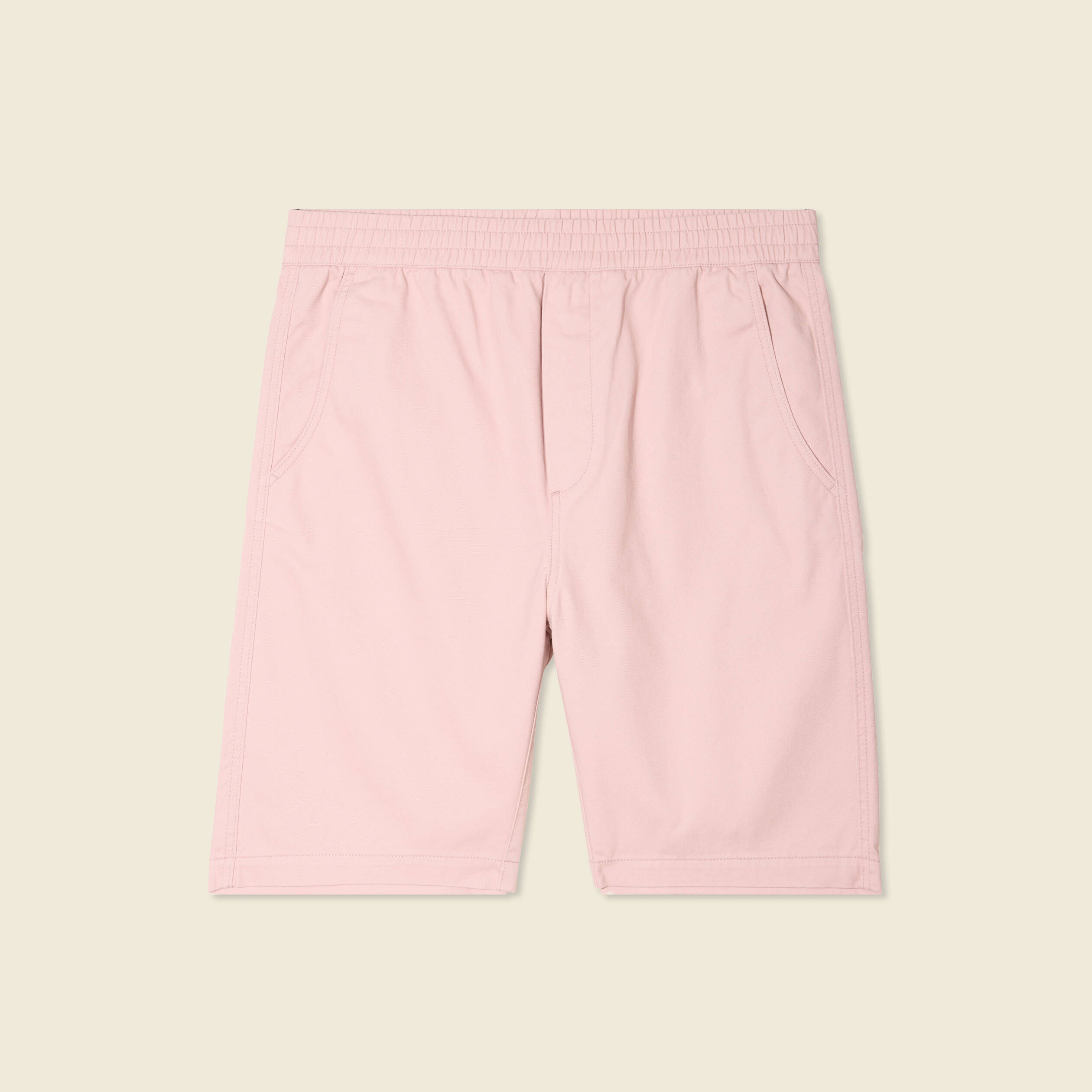 Bermuda droit rose pastel homme