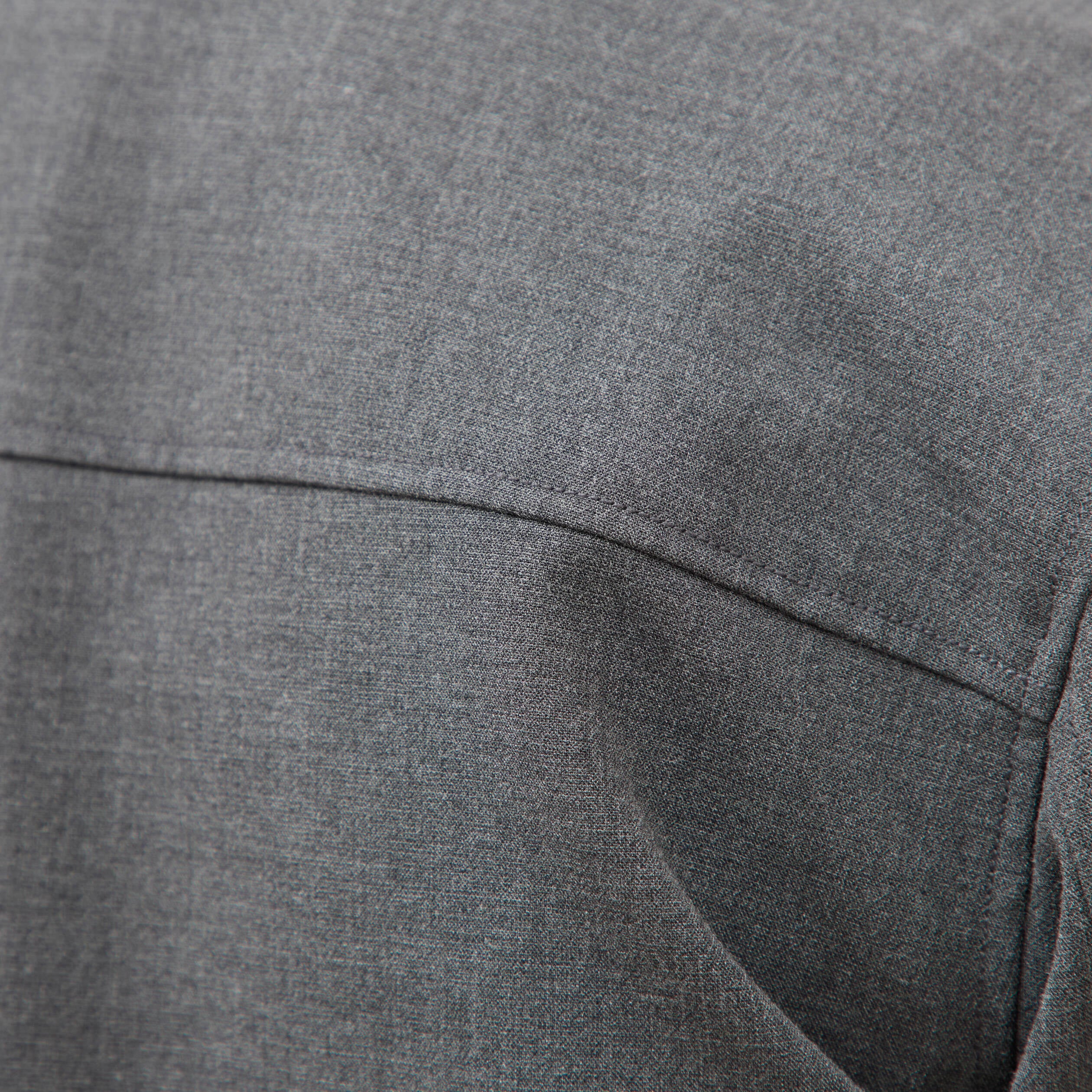 Blouson manches longues doubl&eacute; gris fonc&eacute; homme