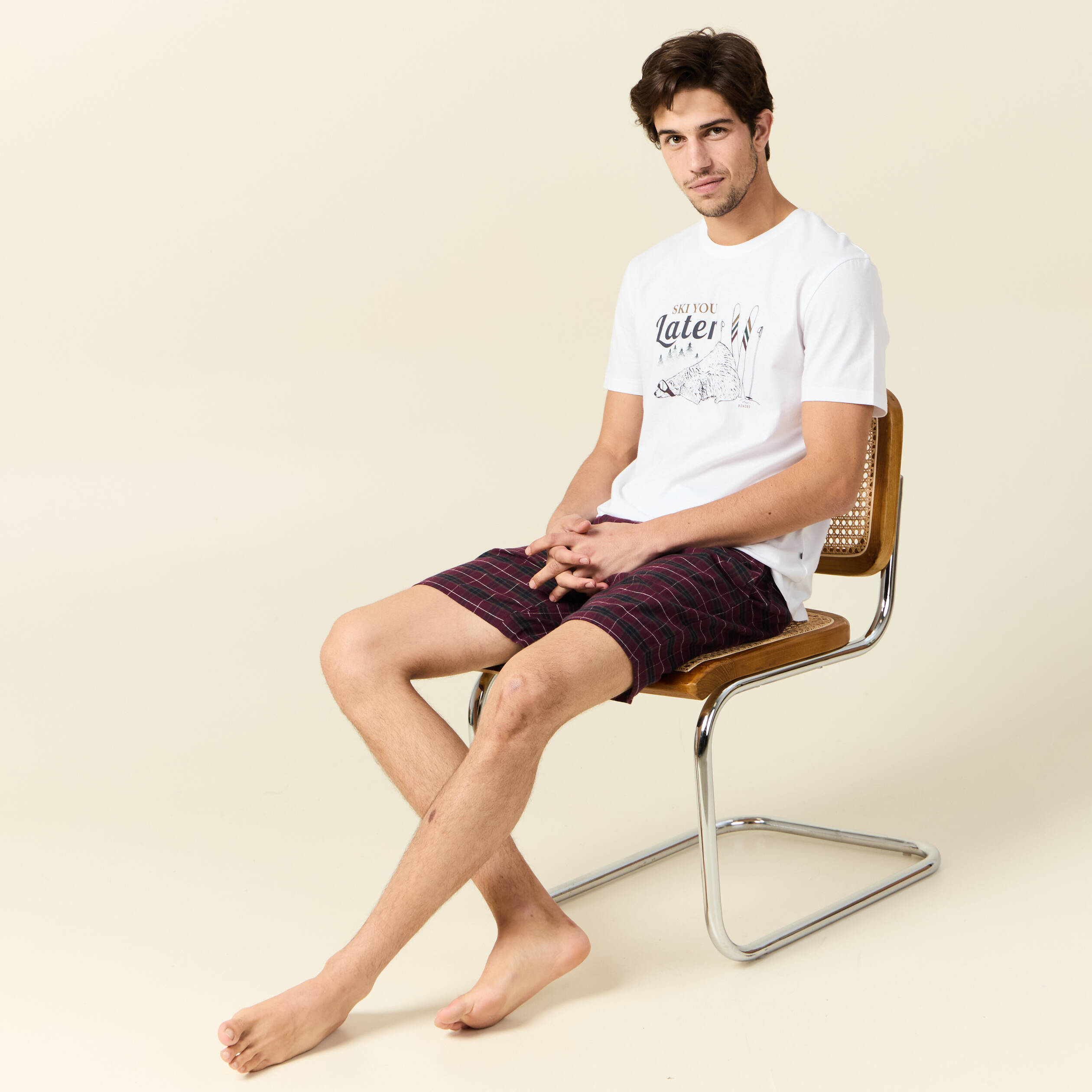 ensemble pyjama short prune homme Ensemble pyjama short prune homme