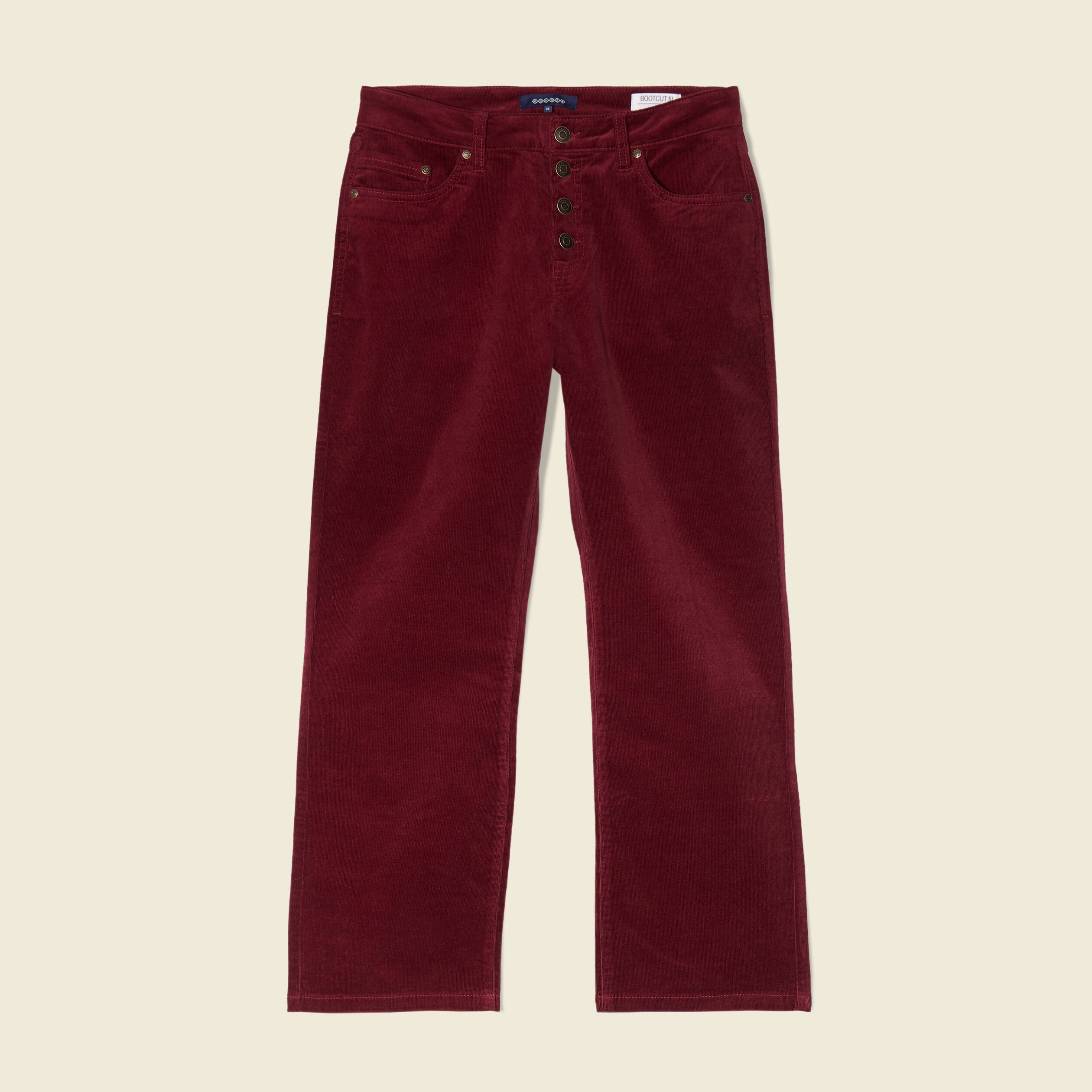 pantalon bootcut velours prune femme Pantalon bootcut velours prune femme
