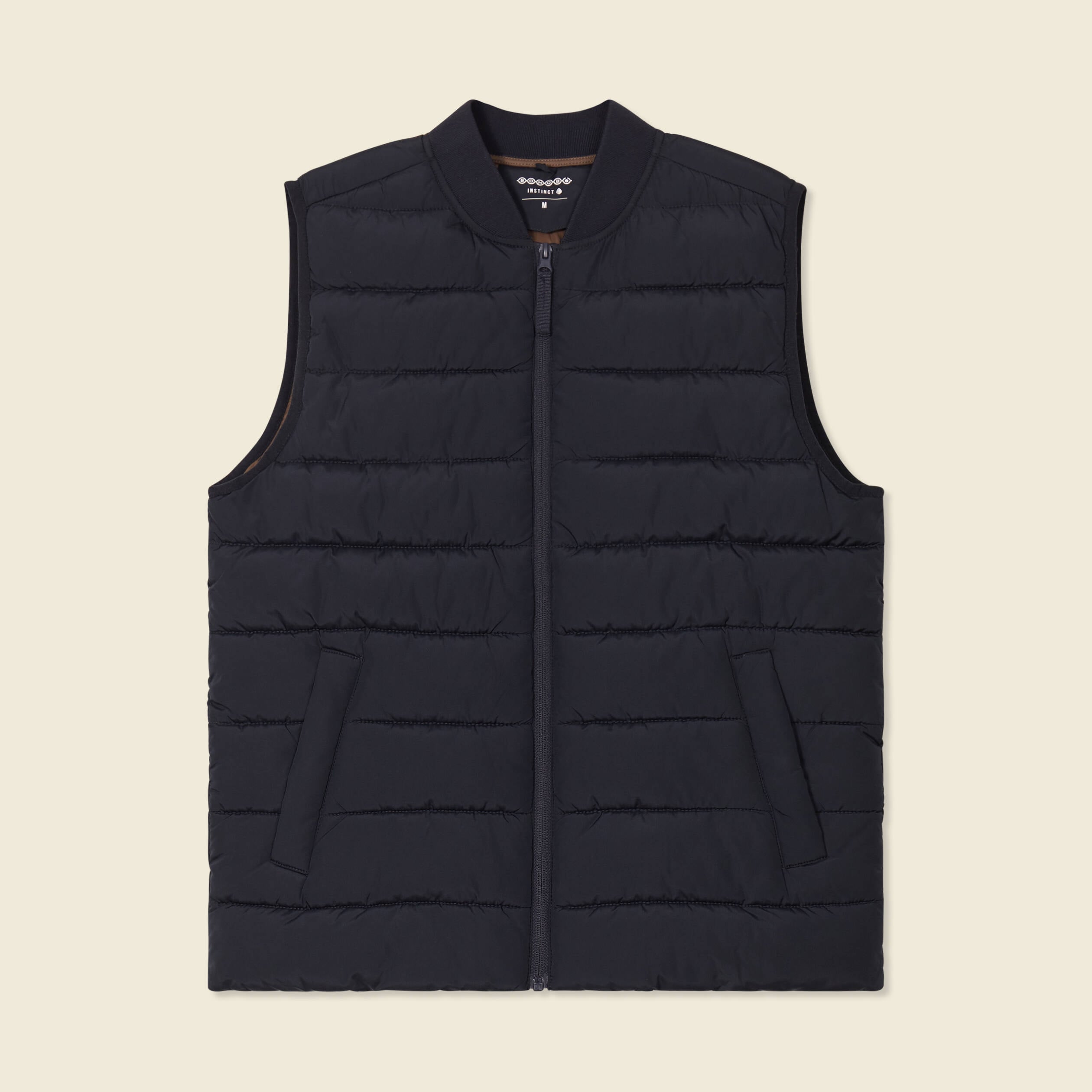 Doudoune courte sans manches bleu marine homme